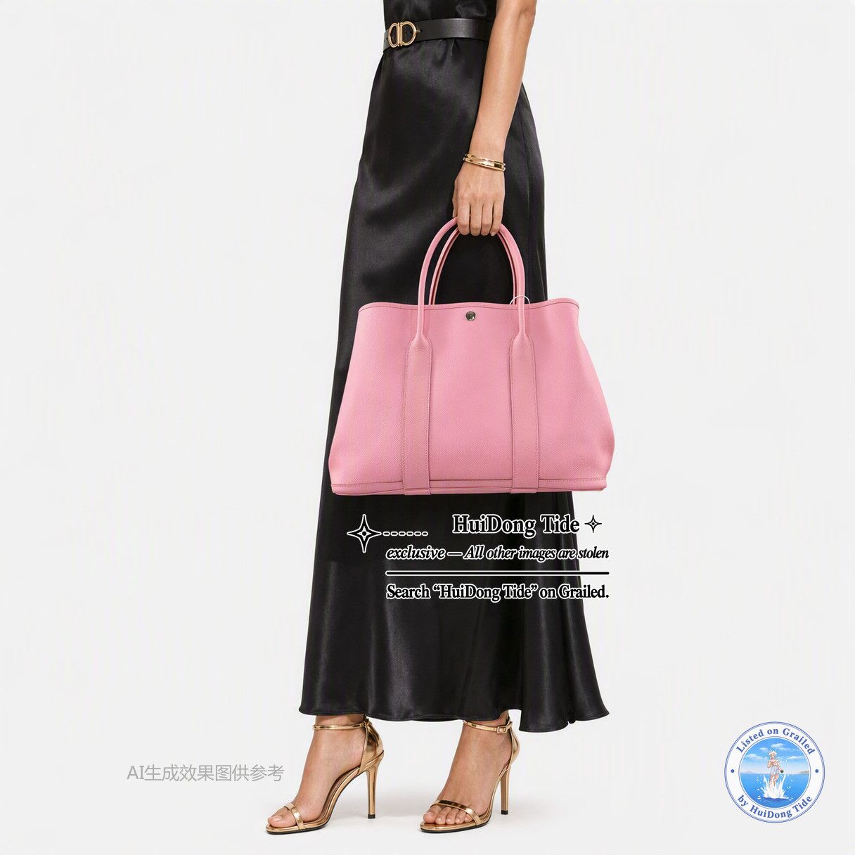 Hermes HERMÈS Garden Party 36 Epsom Leather Tote Bag Pink Size ONE SIZE - 2 Thumbnail