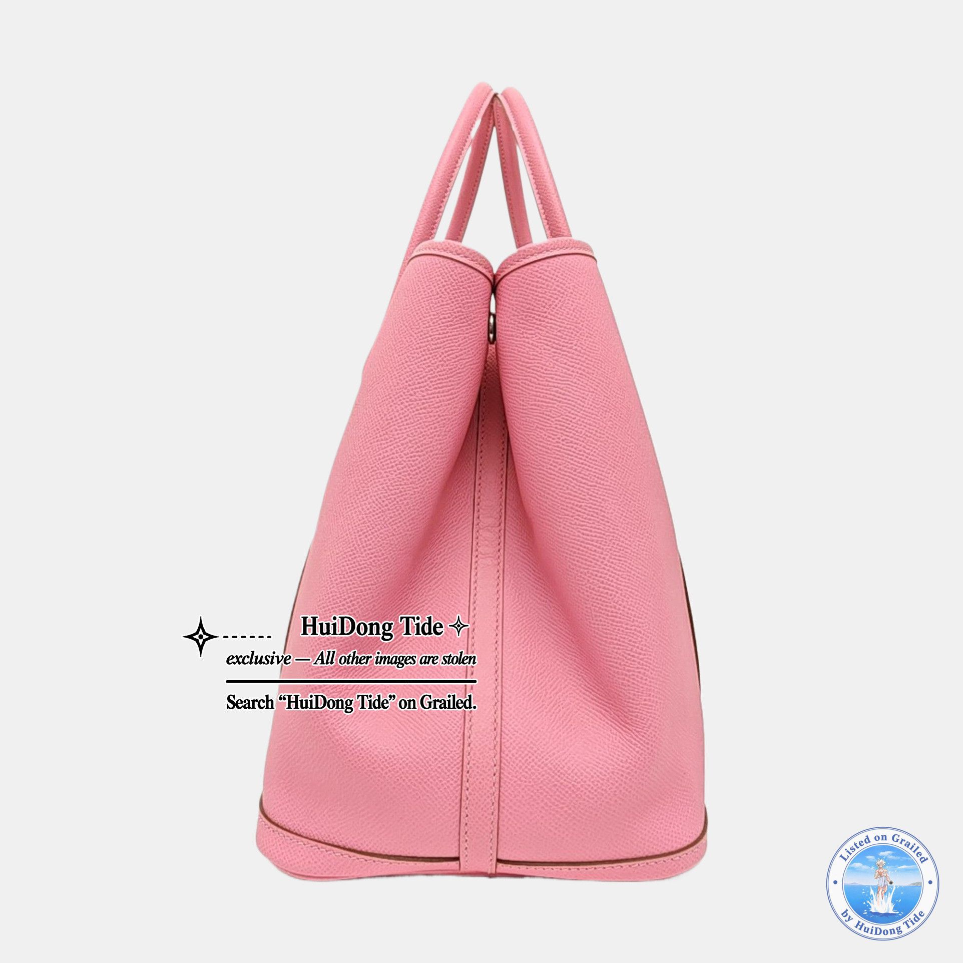 Hermes HERMÈS Garden Party 36 Epsom Leather Tote Bag Pink Size ONE SIZE - 4 Thumbnail