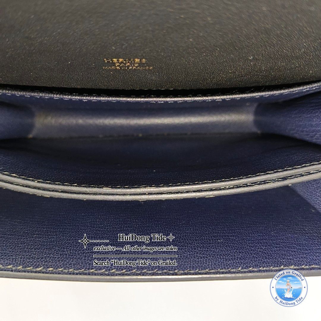Hermes HERMÈS Roulis Mini Evergrain Leather Bag Size ONE SIZE - 7 Thumbnail