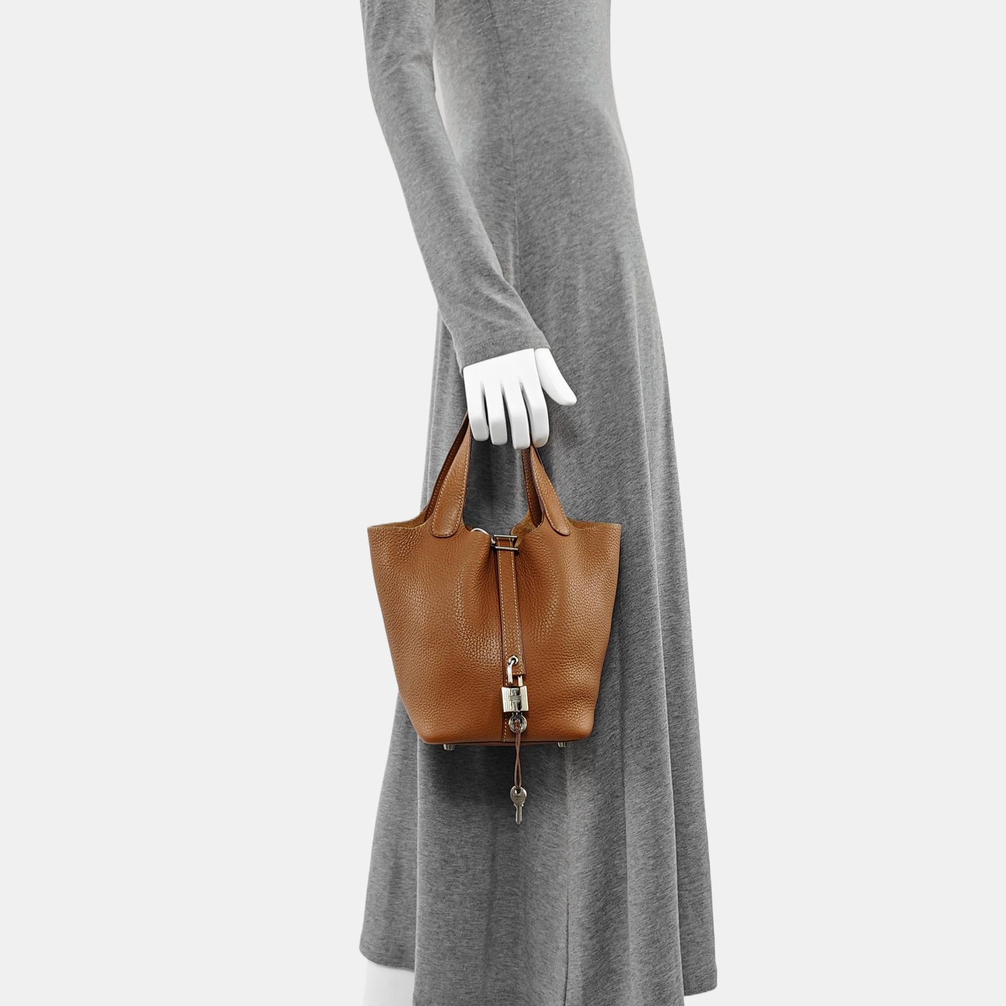 Hermes HERMÈS Clemence Leather Picotin Lock 18 Bag Size ONE SIZE - 2 Thumbnail