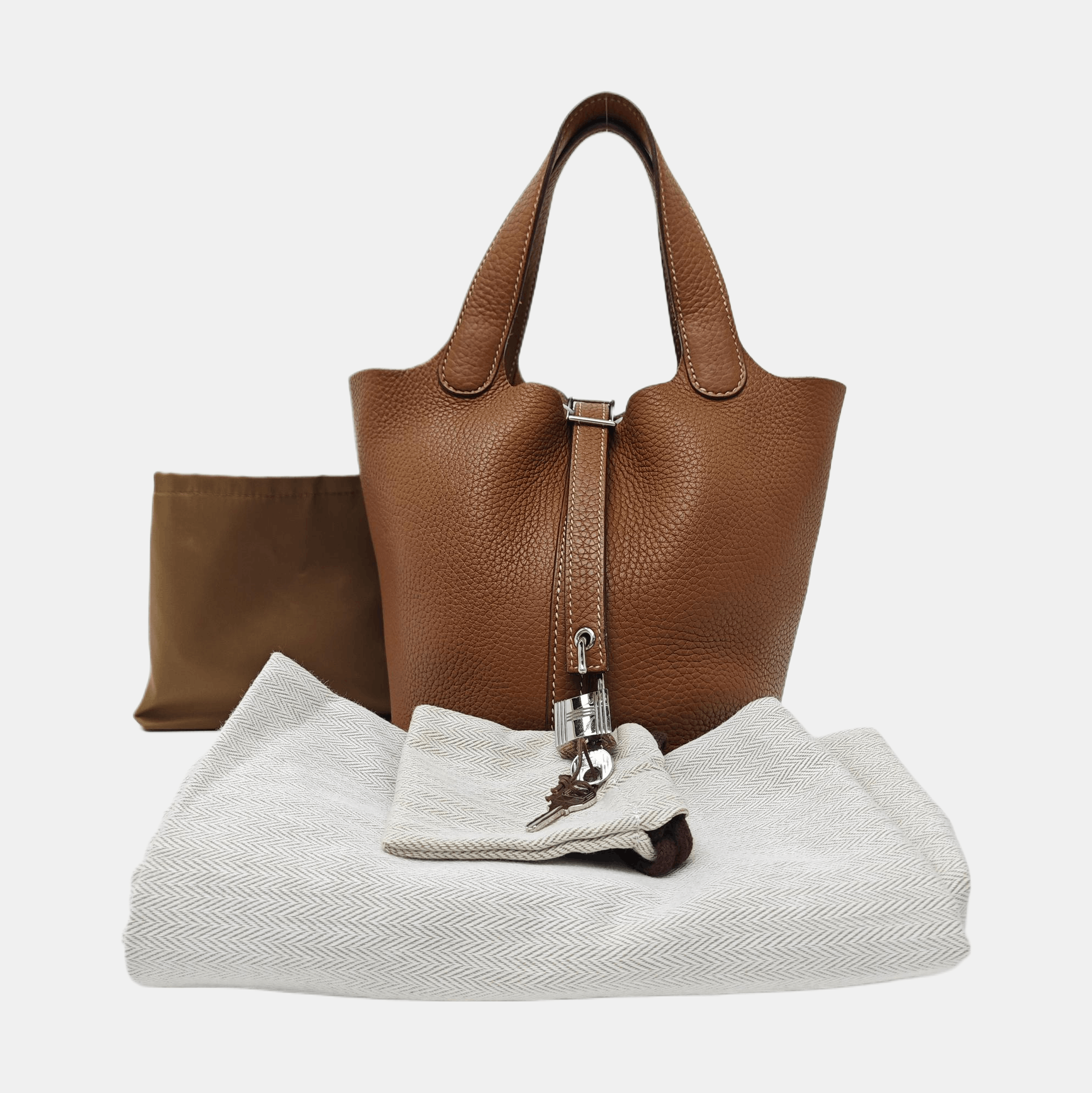 Hermes HERMÈS Clemence Leather Picotin Lock 18 Bag Size ONE SIZE - 7 Thumbnail