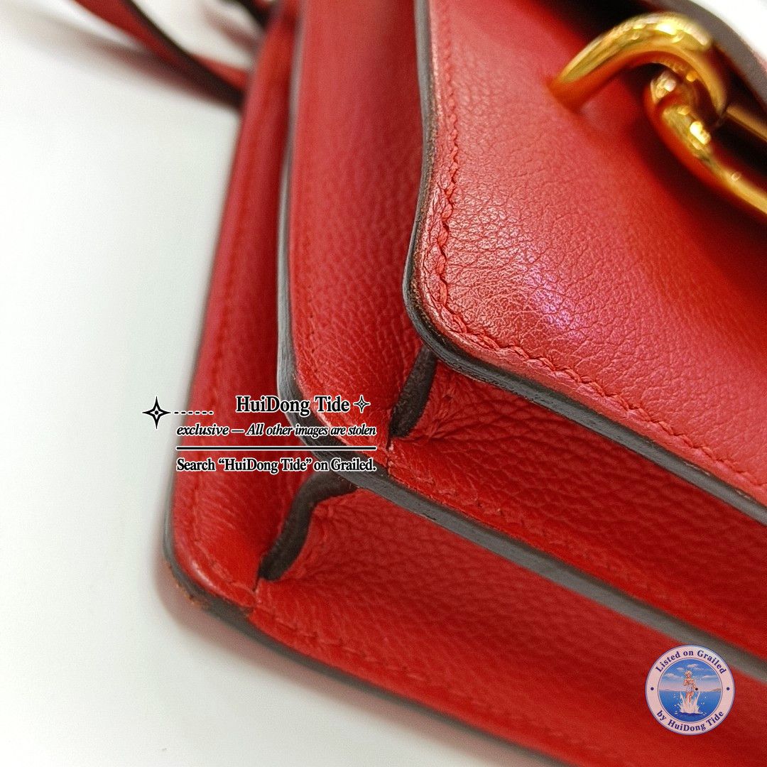 Hermes HERMÈS Roulis 18 Evercolor Leather Shoulder Bag Size ONE SIZE - 11 Thumbnail