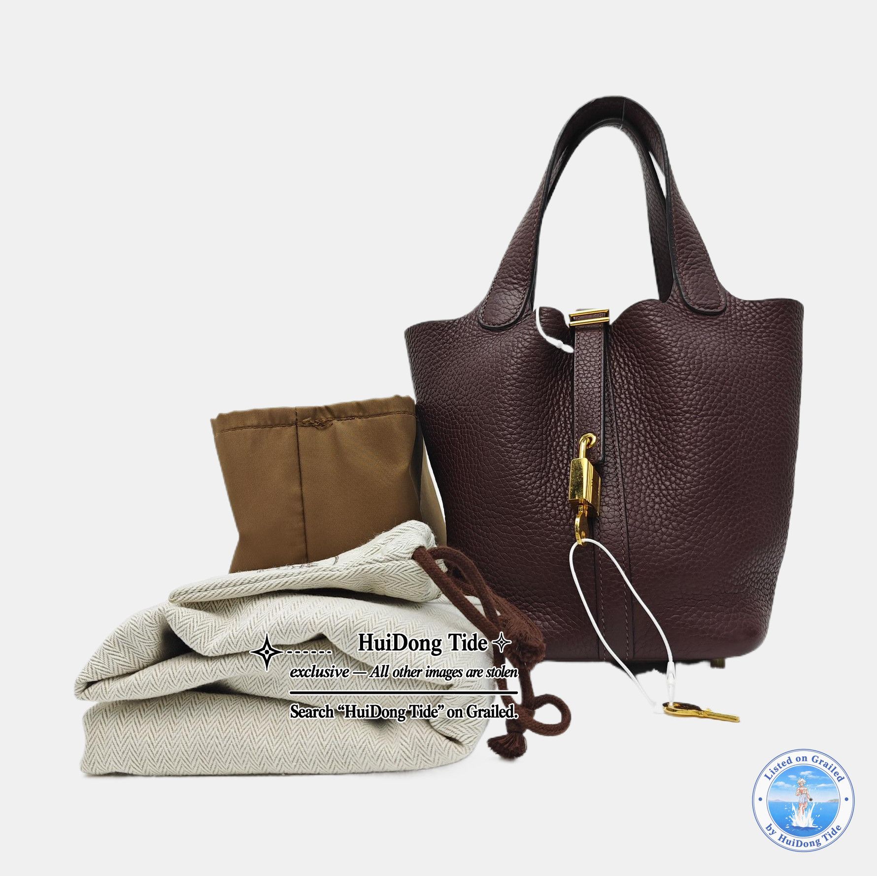 Hermes HERMÈS Picotin Lock Clemence Leather Handle Bag Size ONE SIZE - 8 Thumbnail