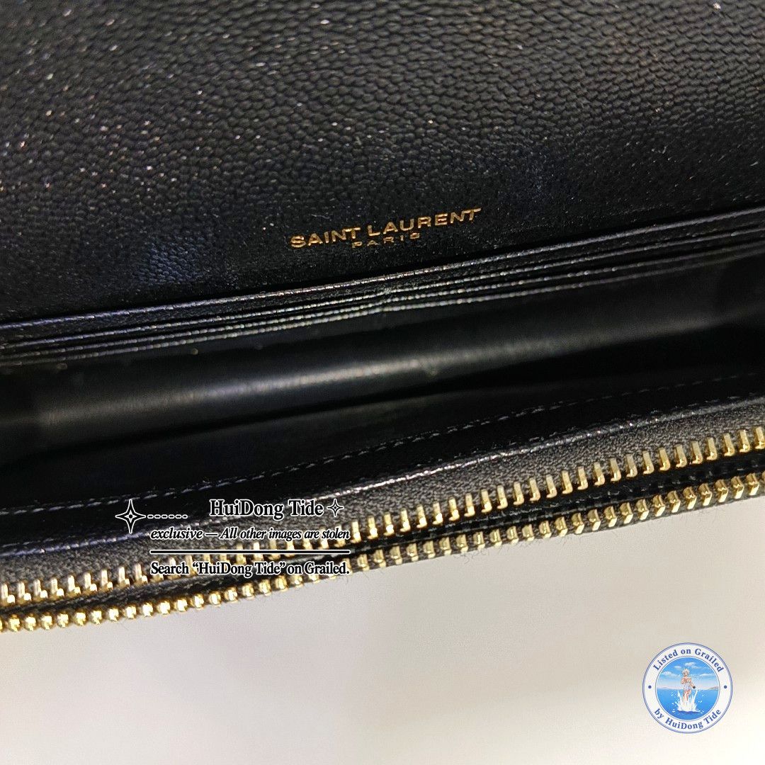 Saint Laurent Paris Saint Laurent Monogram Chevron WOC Bag Size ONE SIZE - 7 Thumbnail