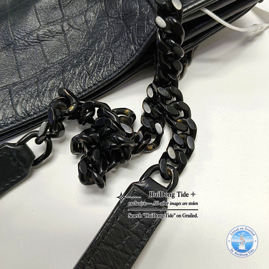 Saint Laurent Paris Saint Laurent Niki Crocodile Embossed Leather Shoulder Bag Size ONE SIZE - 11 Thumbnail