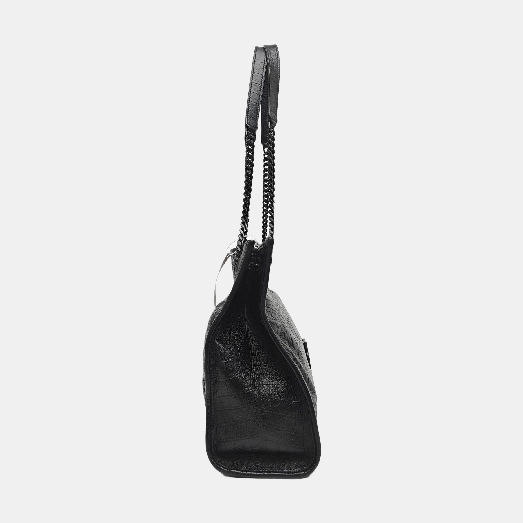 Saint Laurent Paris Saint Laurent Niki Crocodile Embossed Leather Shoulder Bag Size ONE SIZE - 3 Thumbnail