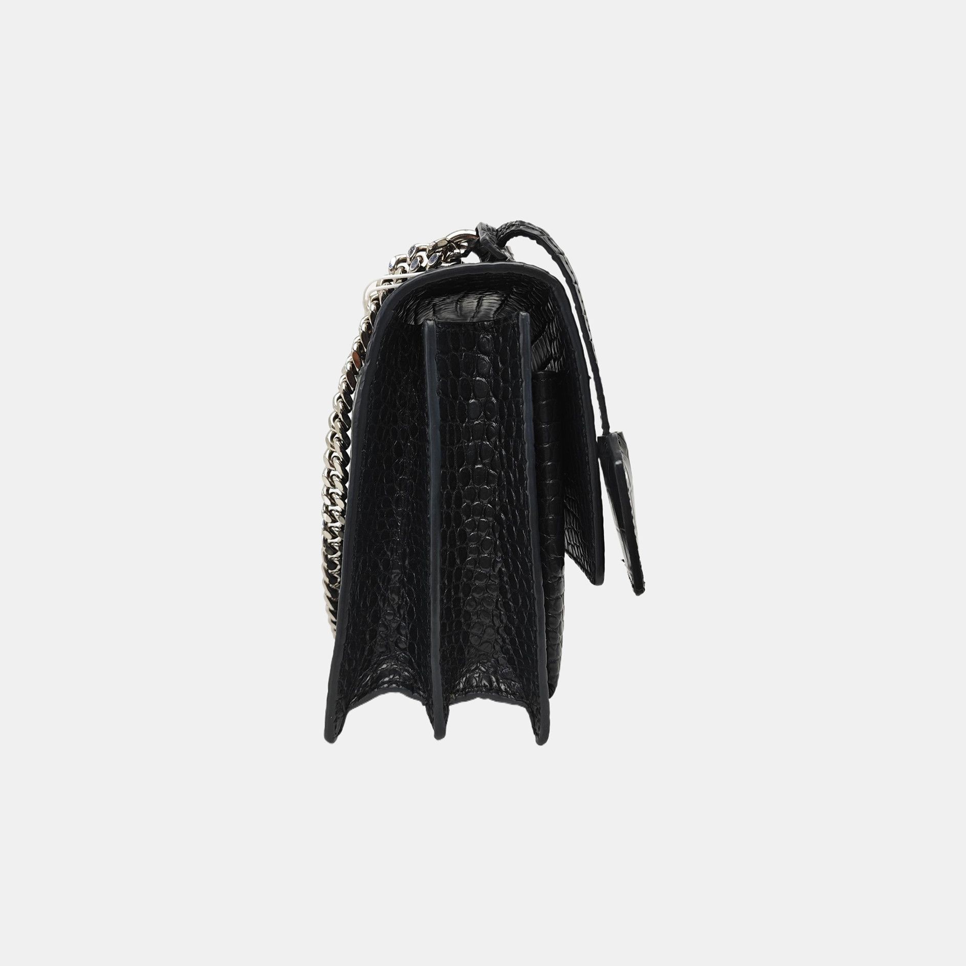 Saint Laurent Paris Saint Laurent Sunset Crocodile-Embossed Shoulder Bag Size ONE SIZE - 3 Thumbnail