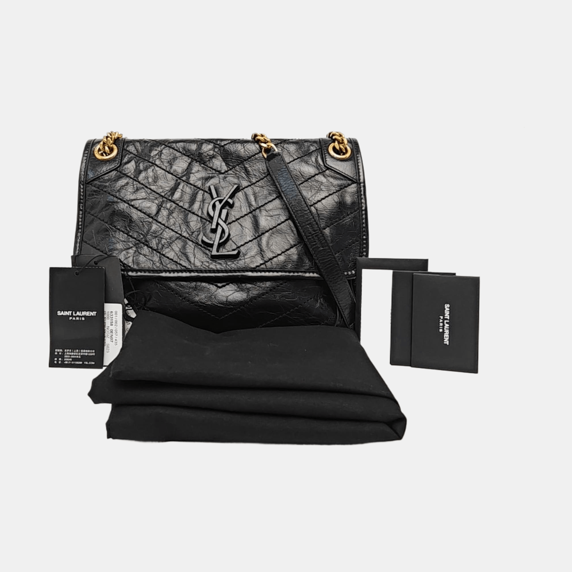 Saint Laurent Paris Saint Laurent Niki Quilted Leather Shoulder Bag Size ONE SIZE - 8 Thumbnail