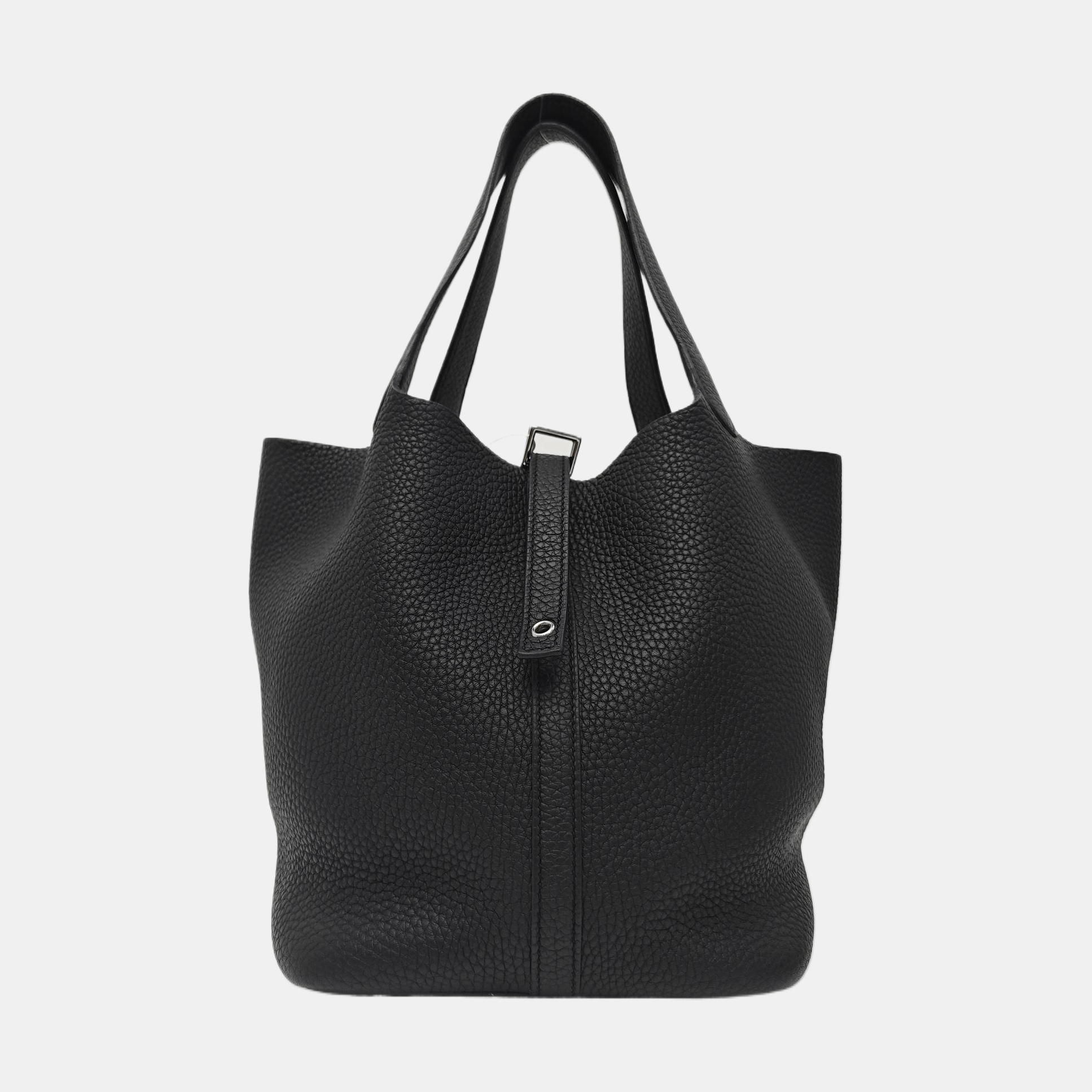 Hermes HERMÈS Black Clemence Picotin Lock 22 Bag Size ONE SIZE - 7 Thumbnail