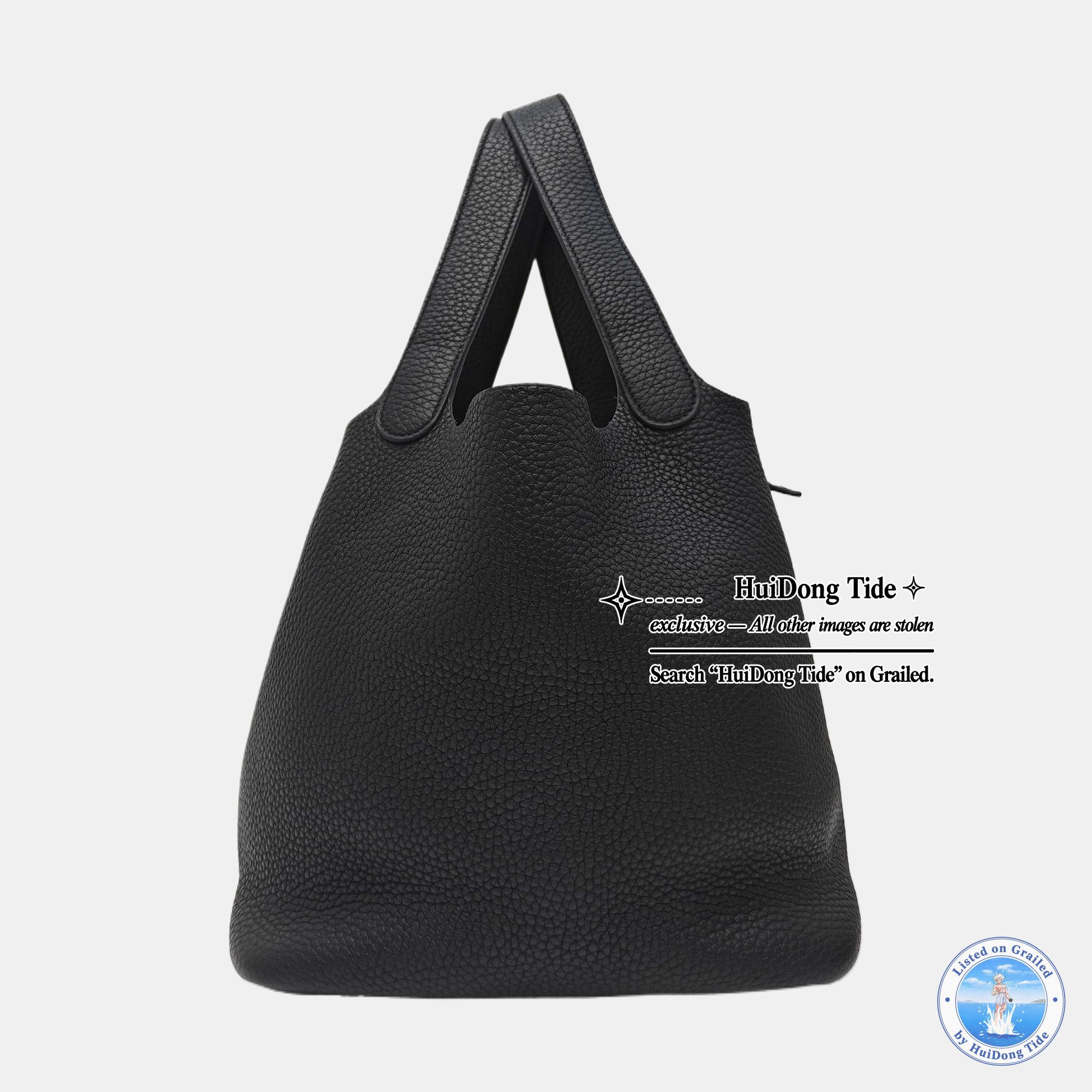 Hermes HERMÈS Black Clemence Picotin Lock 22 Bag Size ONE SIZE - 3 Thumbnail