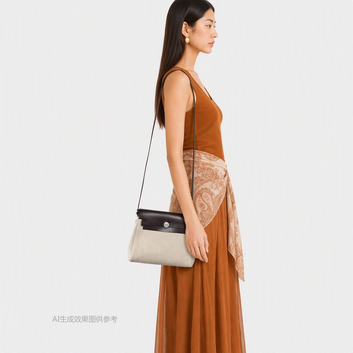 Hermes HERMÈS Herbag Zip 20 Canvas Shoulder Bag Size 20 Size ONE SIZE - 2 Thumbnail