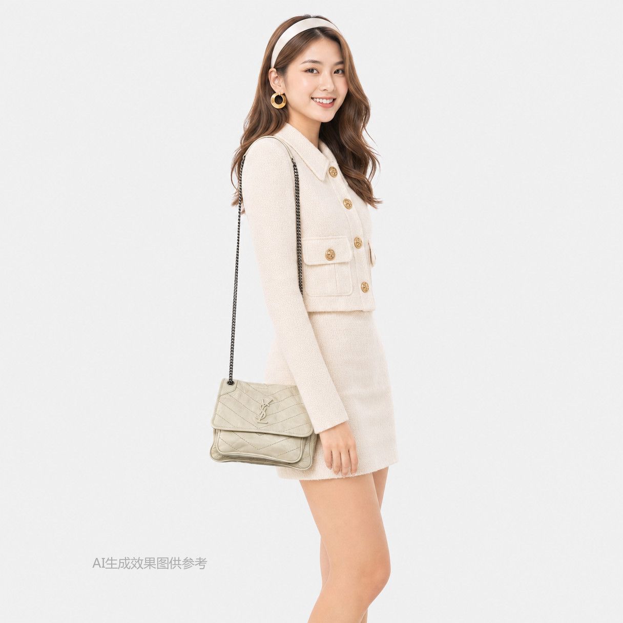 Saint Laurent Paris Saint Laurent Niki Quilted Leather Shoulder Bag Size ONE SIZE - 2 Thumbnail