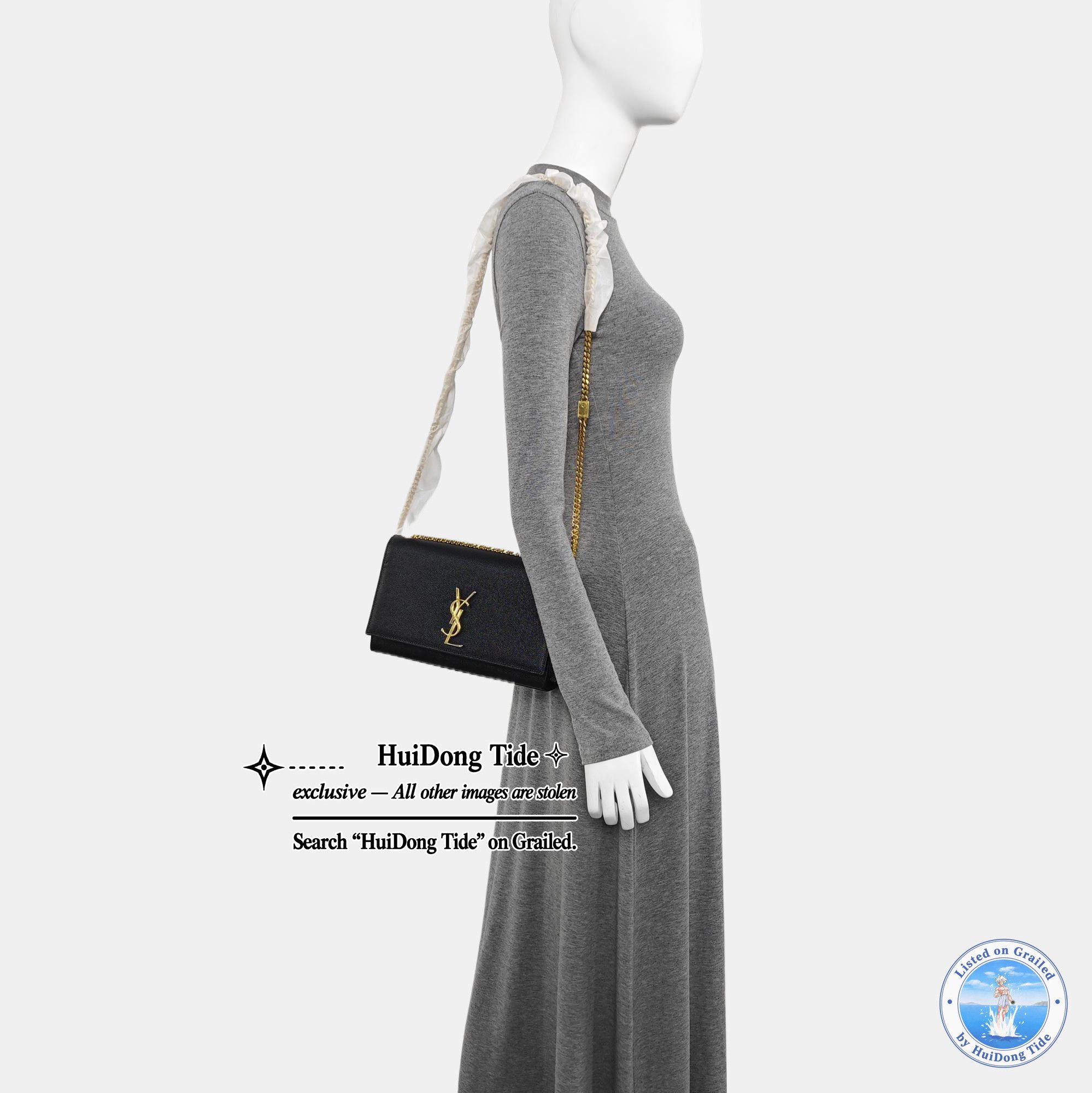 Saint Laurent Paris Saint Laurent Kate Medium Grained Leather Chain Bag Size ONE SIZE - 2 Thumbnail