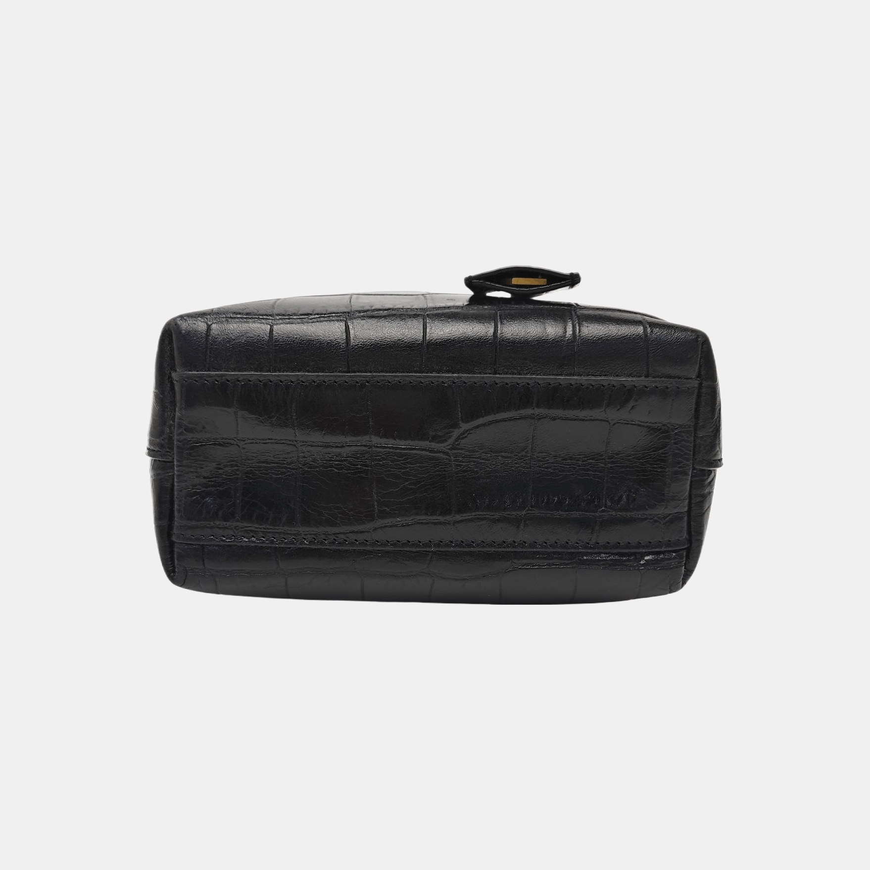 Saint Laurent Paris Saint Laurent Croc Embossed Leather Handle Bag ONE SIZE Size ONE SIZE - 5 Thumbnail