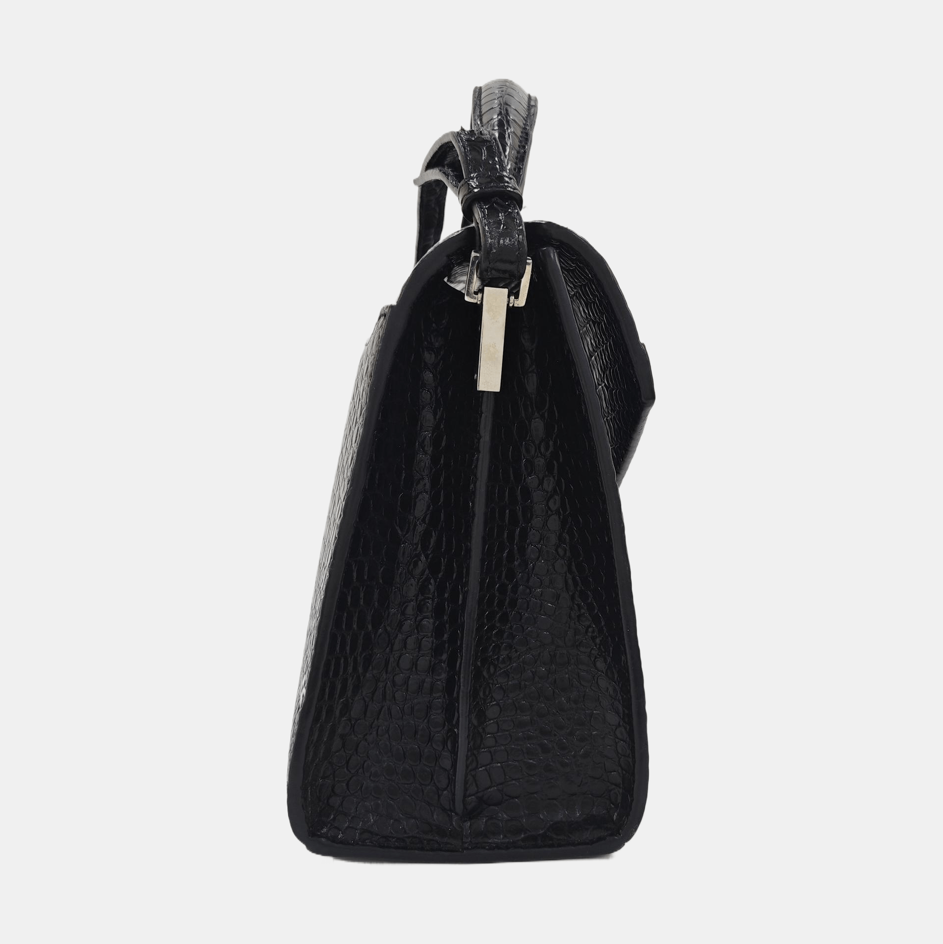 Saint Laurent Paris Saint Laurent Cassandra Croc Embossed Handle Bag Size OS Size ONE SIZE - 3 Thumbnail