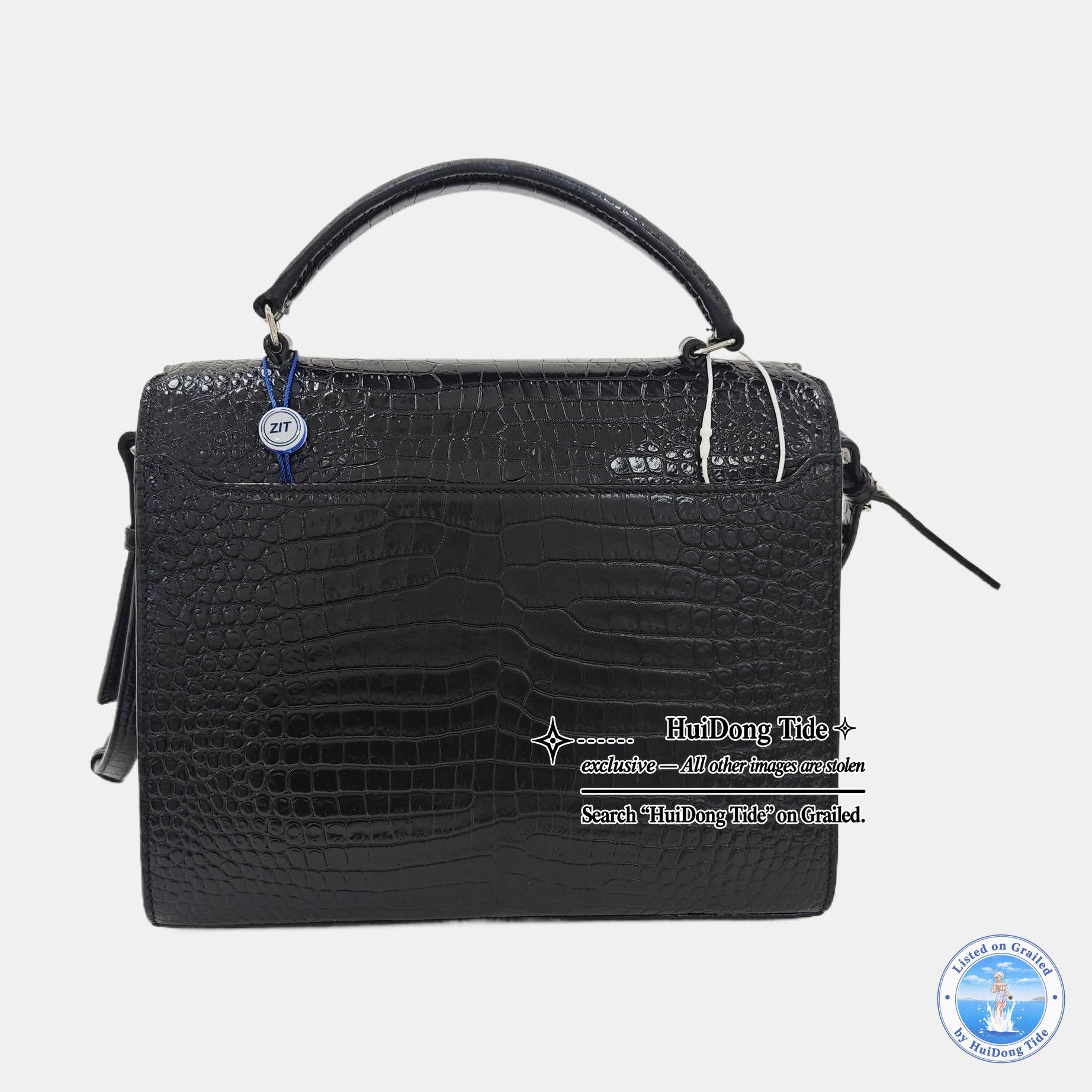 Saint Laurent Paris Saint Laurent Cassandra Croc Embossed Handle Bag Size OS Size ONE SIZE - 4 Thumbnail