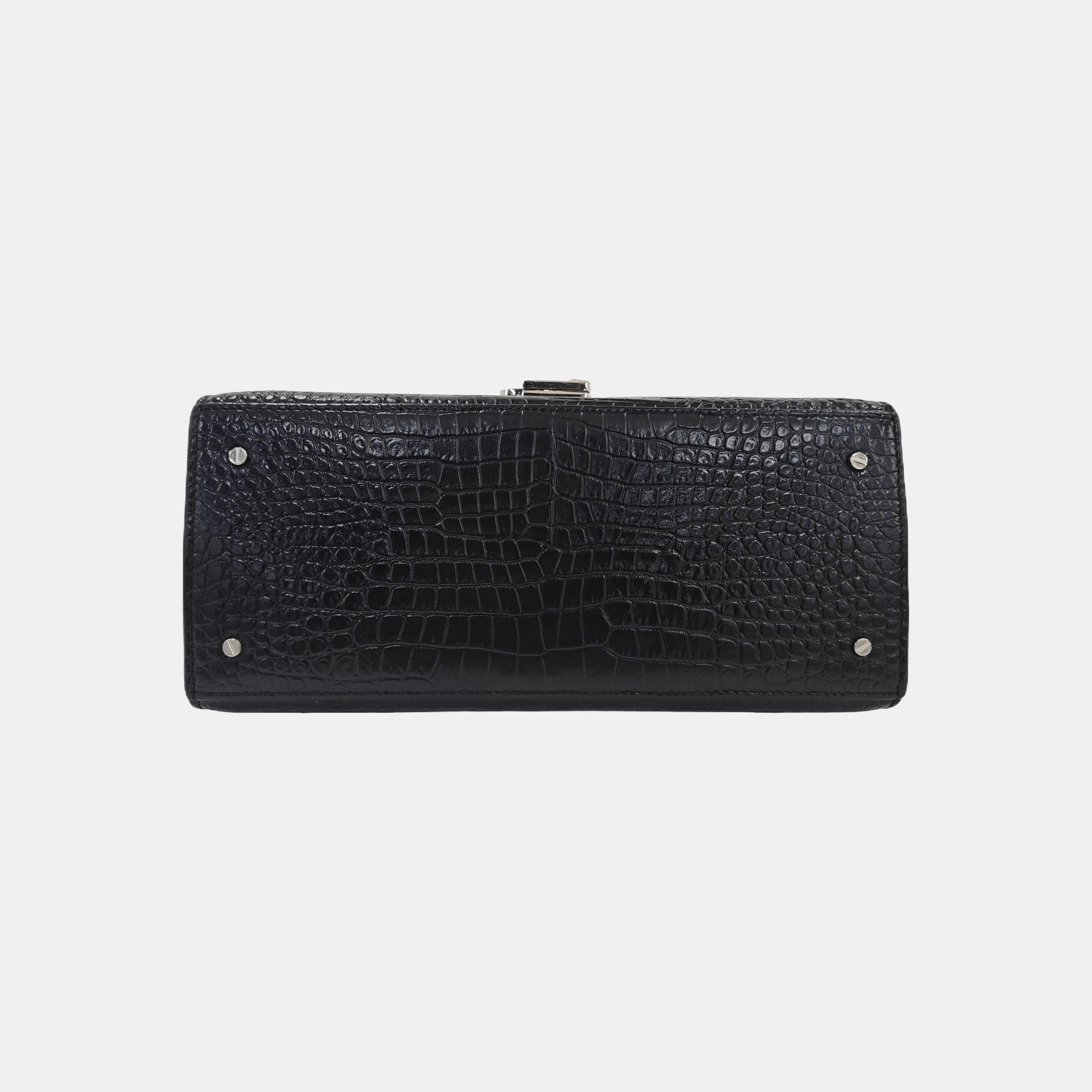Saint Laurent Paris Saint Laurent Cassandra Croc Embossed Handle Bag Size OS Size ONE SIZE - 5 Thumbnail