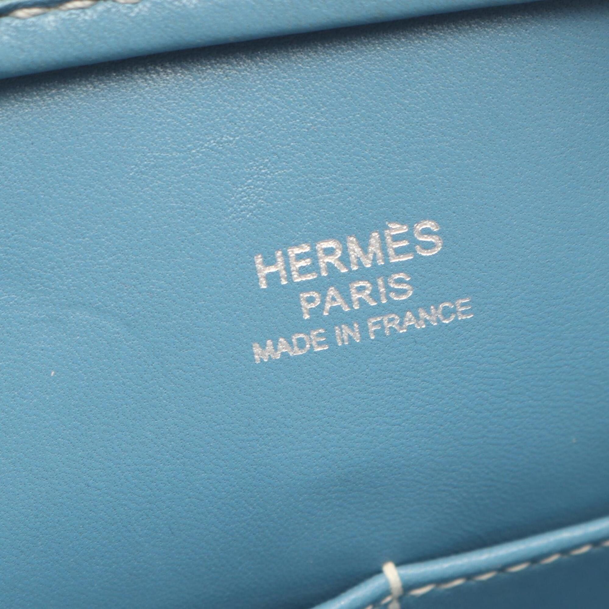 Hermes Hermes Plume Elan 28 Handbag, Leather, Veau Epsom Women's, White Size ONE SIZE - 4 Thumbnail
