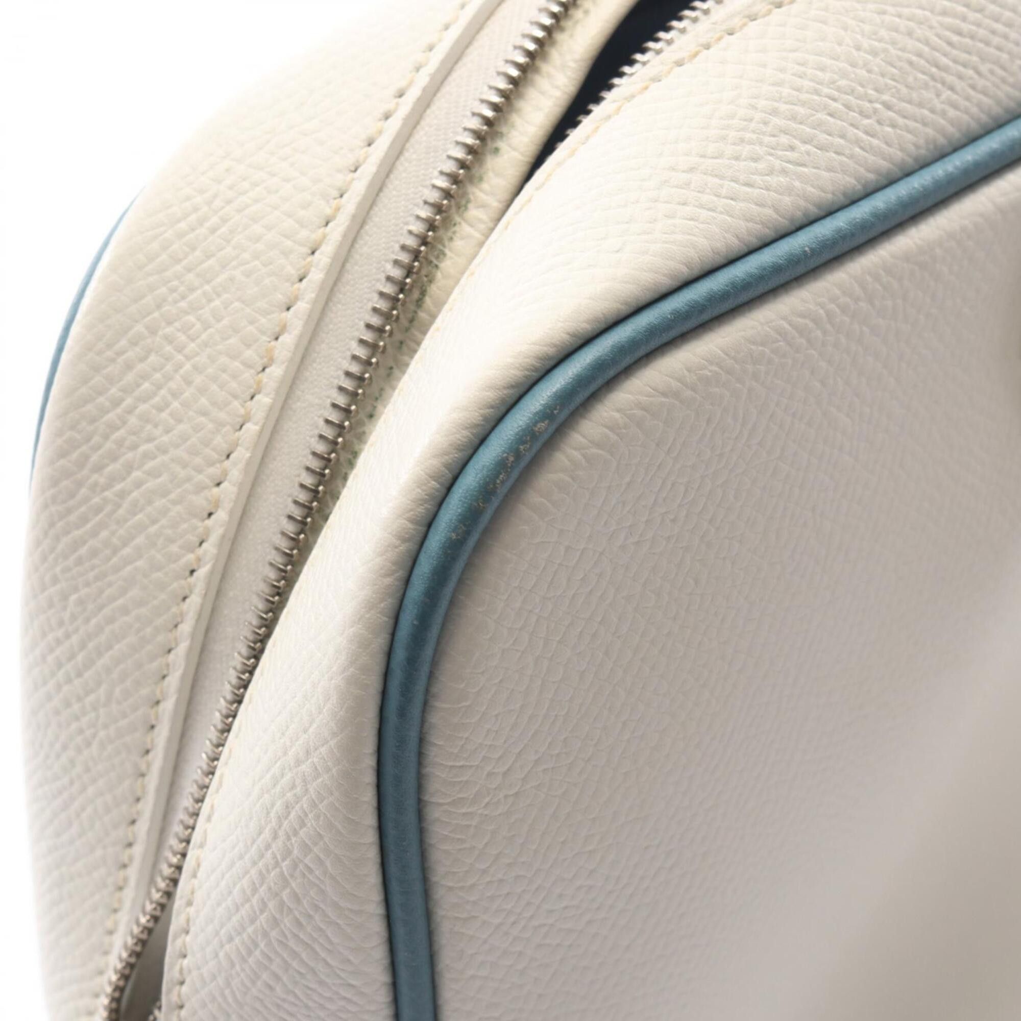 Hermes Hermes Plume Elan 28 Handbag, Leather, Veau Epsom Women's, White Size ONE SIZE - 12 Thumbnail