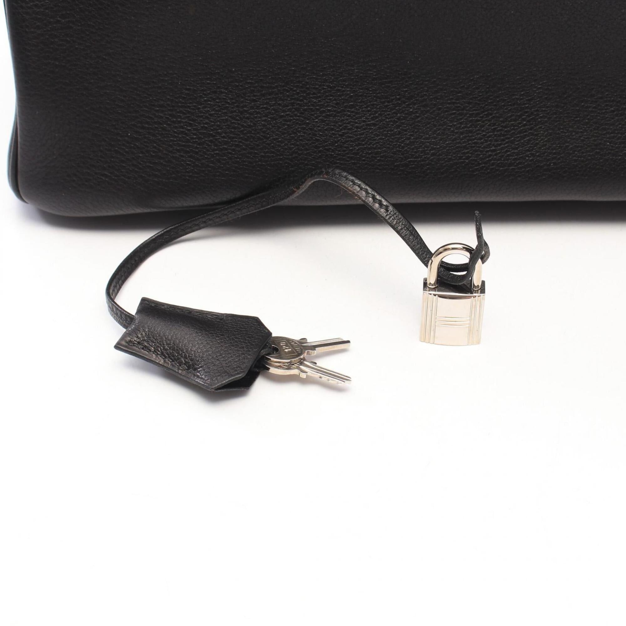 Hermes Hermes Birkin 35 Handbag, Calfskin (Evercalf) Leather, Women's, Black Size ONE SIZE - 6 Thumbnail