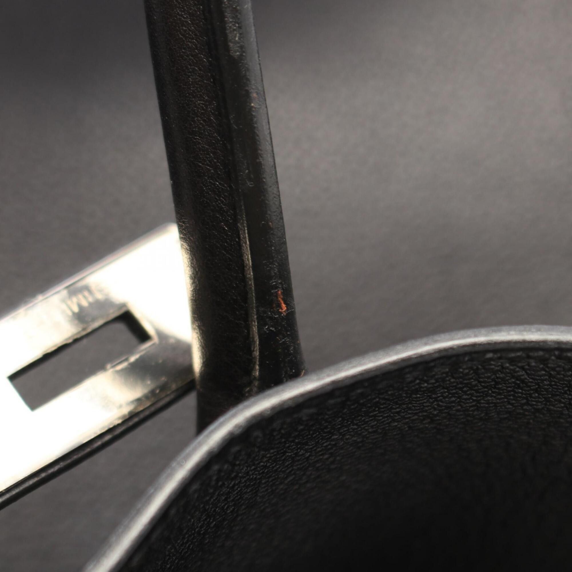 Hermes Hermes Birkin 35 Handbag, Calfskin (Evercalf) Leather, Women's, Black Size ONE SIZE - 9 Thumbnail
