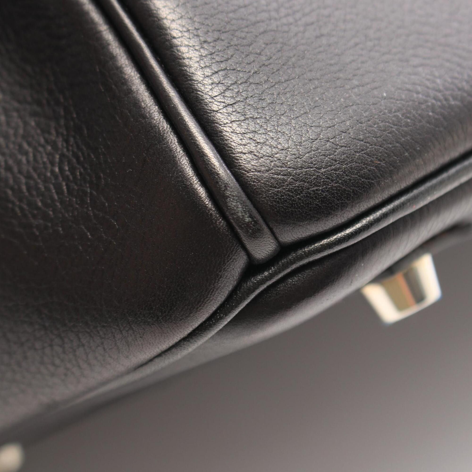 Hermes Hermes Birkin 35 Handbag, Calfskin (Evercalf) Leather, Women's, Black Size ONE SIZE - 8 Thumbnail