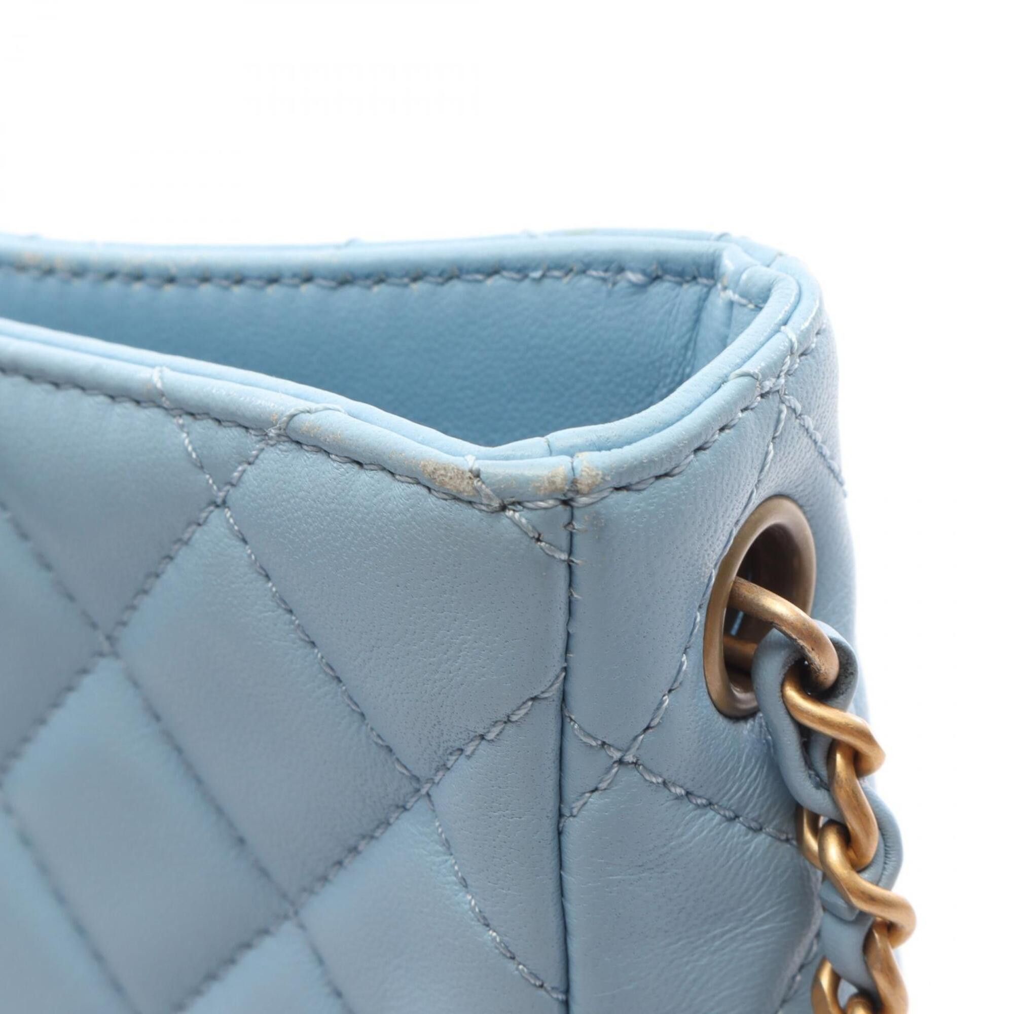Chanel Chanel Matelassé Small Hobo Bag, Shoulder Handbag, Lambskin Leather, Women's, Blue, AS3259 Size ONE SIZE - 10 Thumbnail