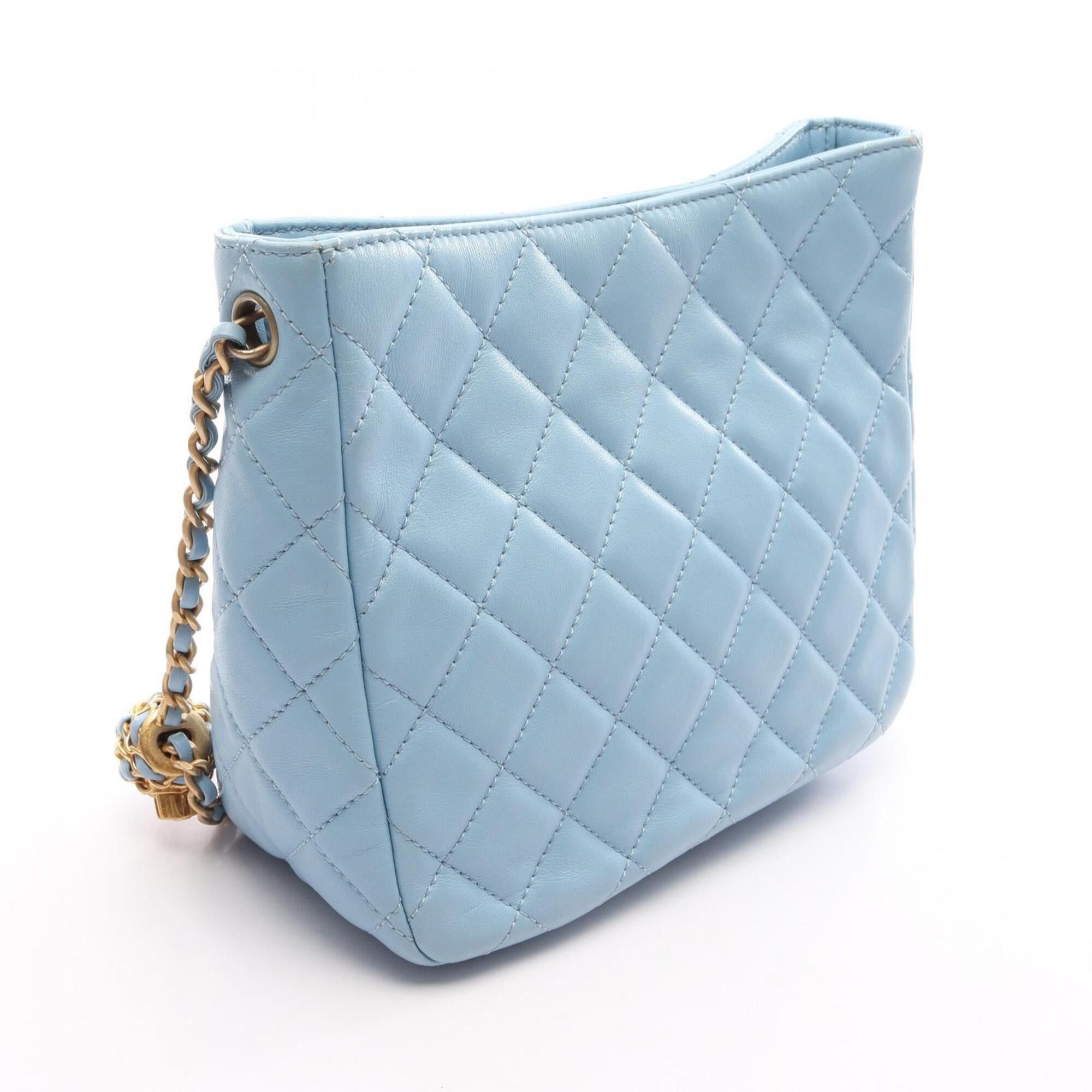 Chanel Chanel Matelassé Small Hobo Bag, Shoulder Handbag, Lambskin Leather, Women's, Blue, AS3259 Size ONE SIZE - 2 Thumbnail