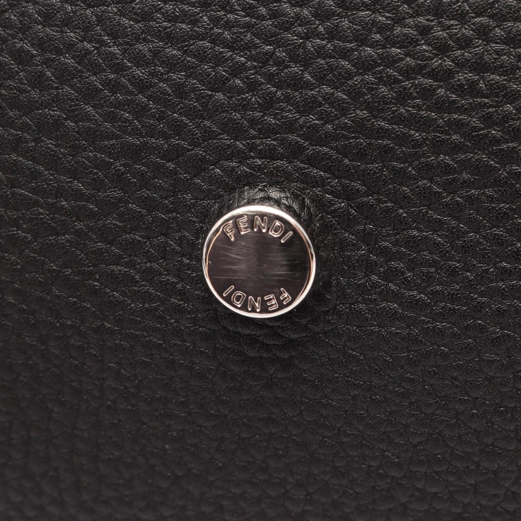 Fendi Fendi Peekaboo Selleria Business Bag Handbag Leather Men's Women's Black 7VA388 Size ONE SIZE - 9 Thumbnail