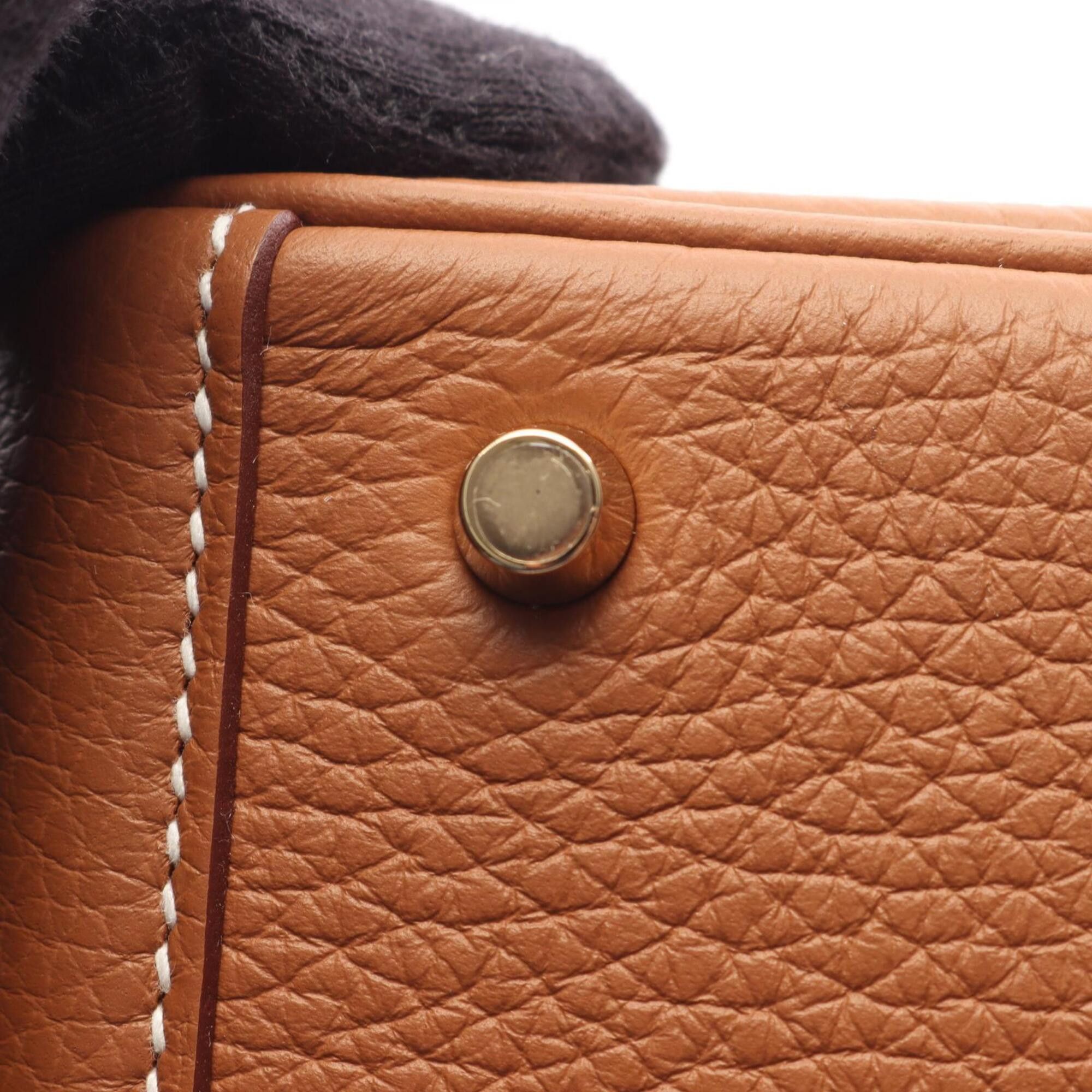 Hermes Hermes Lindy Mini Shoulder Bag/Handbag, Leather, Taurillon Clemence, Brown Tone Size ONE SIZE - 7 Thumbnail