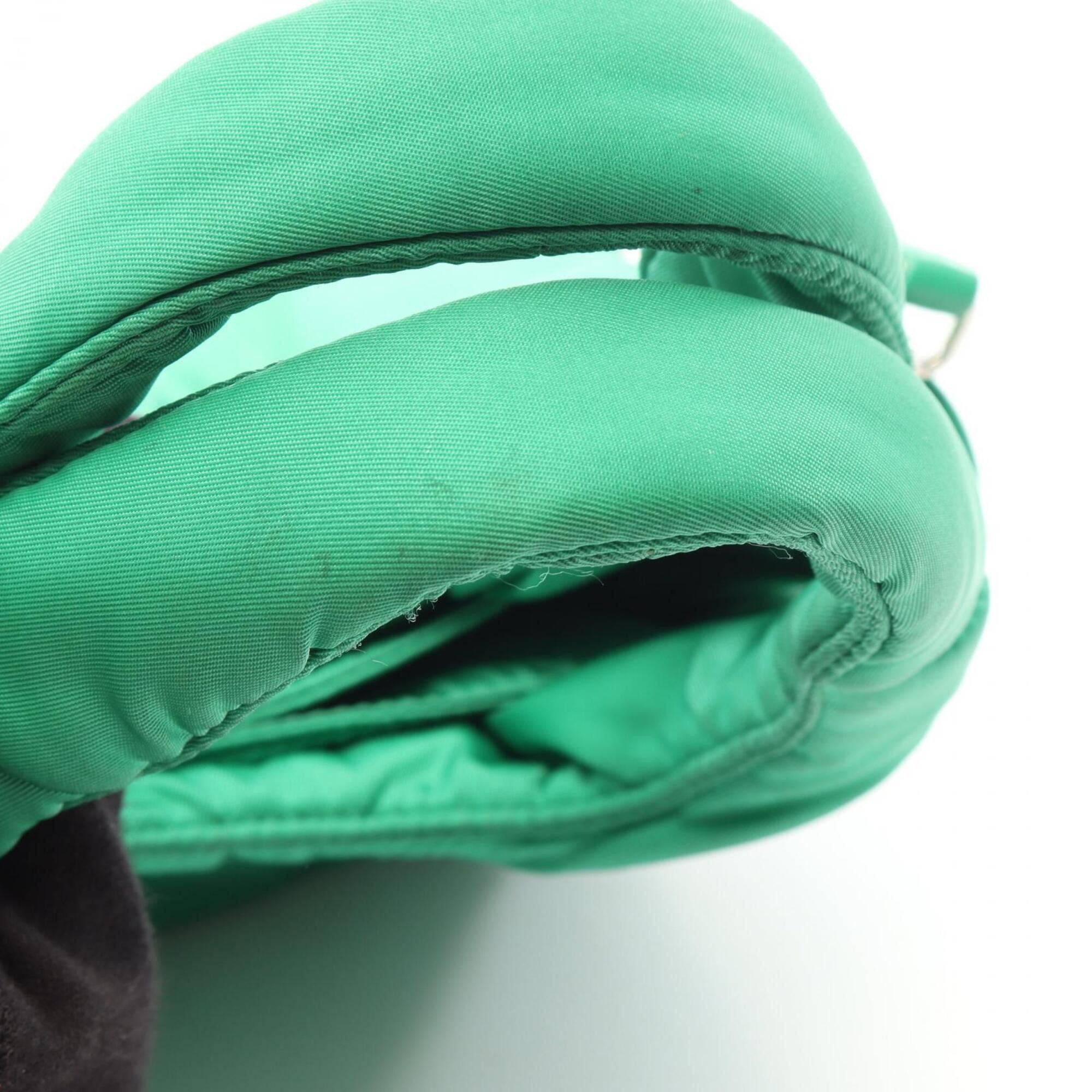 Prada Prada Padded 2-Way Handbag, Nylon, Women's, Green, 1BA359 Size ONE SIZE - 13 Thumbnail