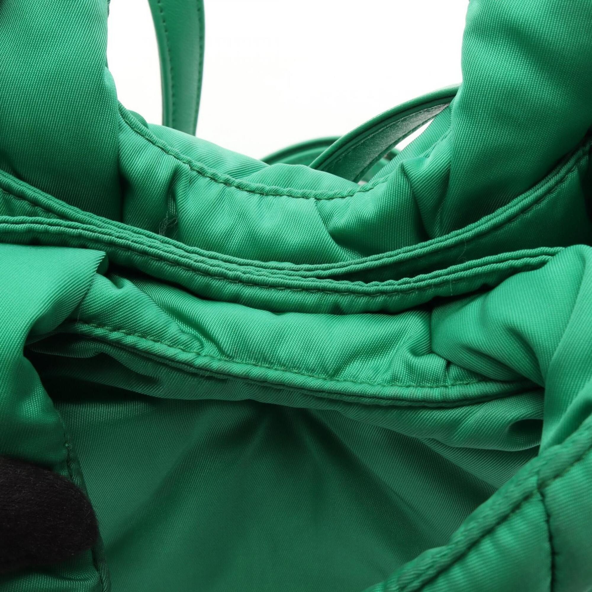 Prada Prada Padded 2-Way Handbag, Nylon, Women's, Green, 1BA359 Size ONE SIZE - 10 Thumbnail