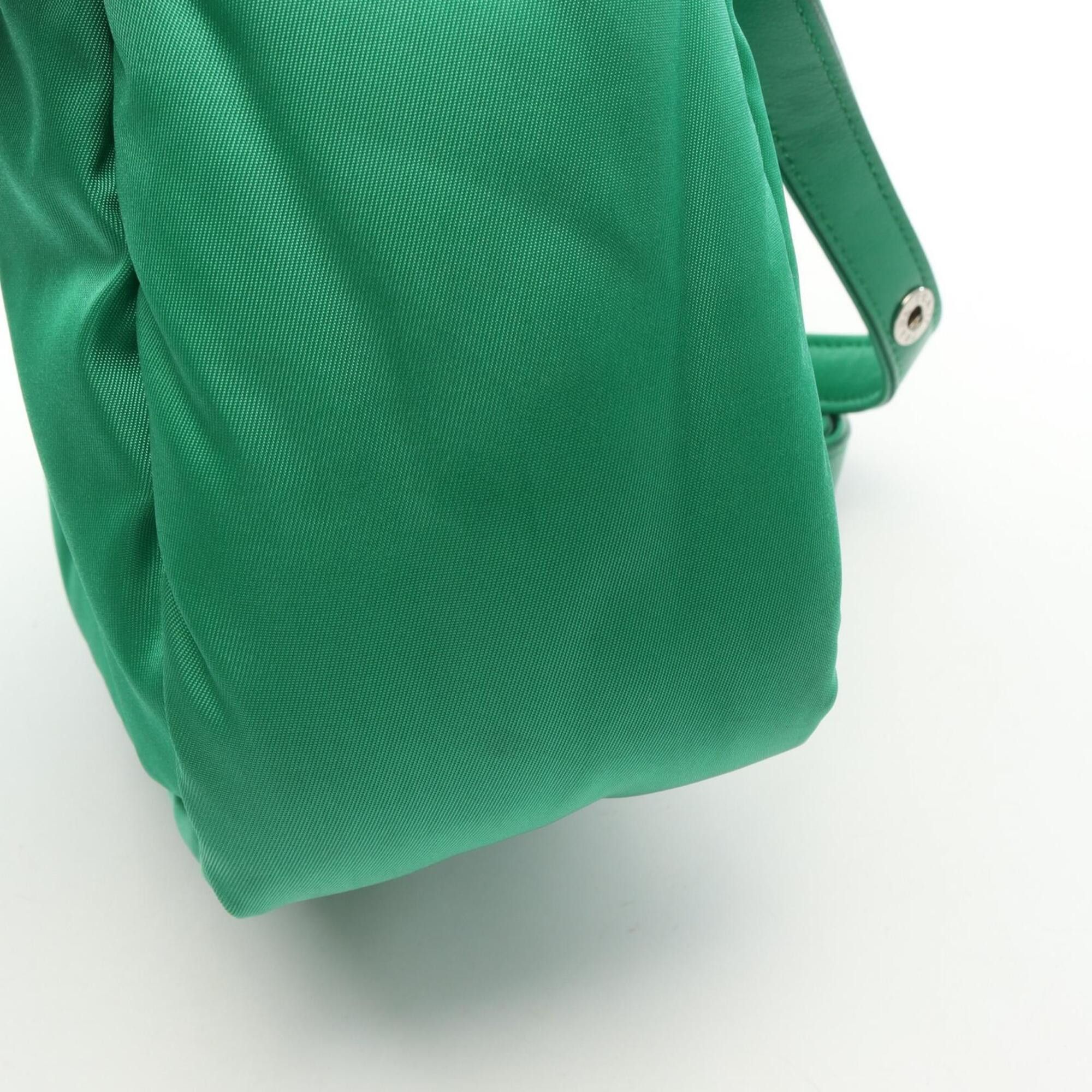 Prada Prada Padded 2-Way Handbag, Nylon, Women's, Green, 1BA359 Size ONE SIZE - 7 Thumbnail