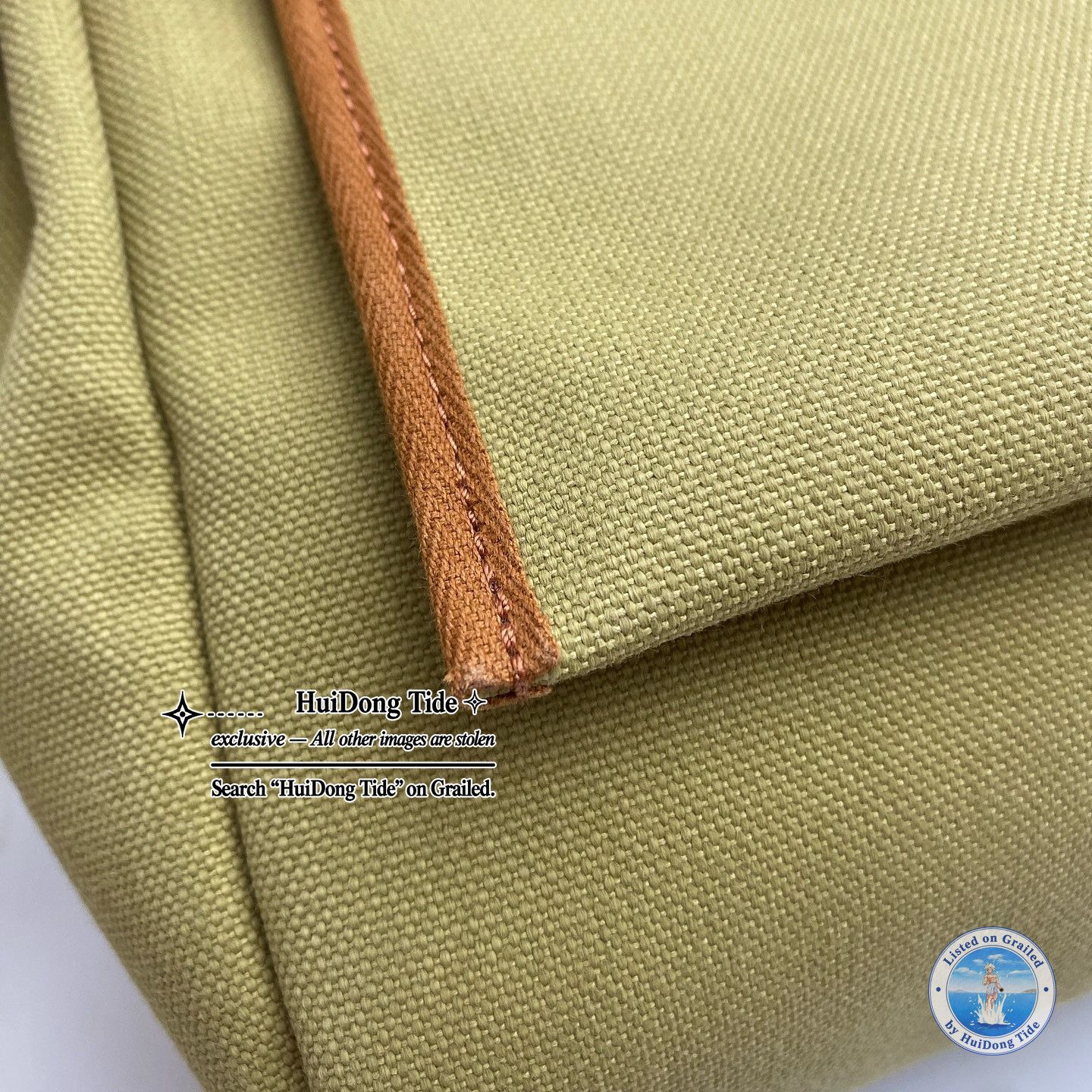 Hermes Hermès Herbag 30 Canvas Leather Handle Bag Size ONE SIZE - 19 Thumbnail