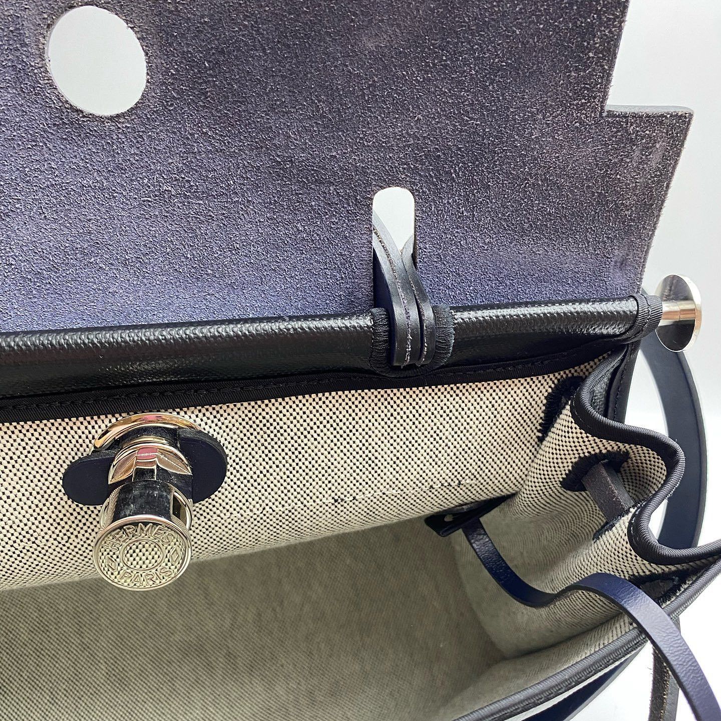 Hermes Hermès Herbag 31 Canvas Leather Handle Bag Size ONE SIZE - 19 Thumbnail