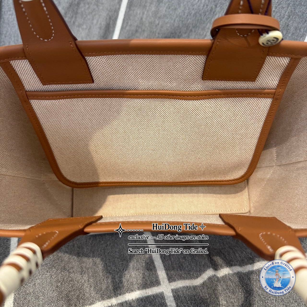 Hermes Hermès Steeple 25 Horse Print Canvas Tote Bag Size ONE SIZE - 9 Thumbnail