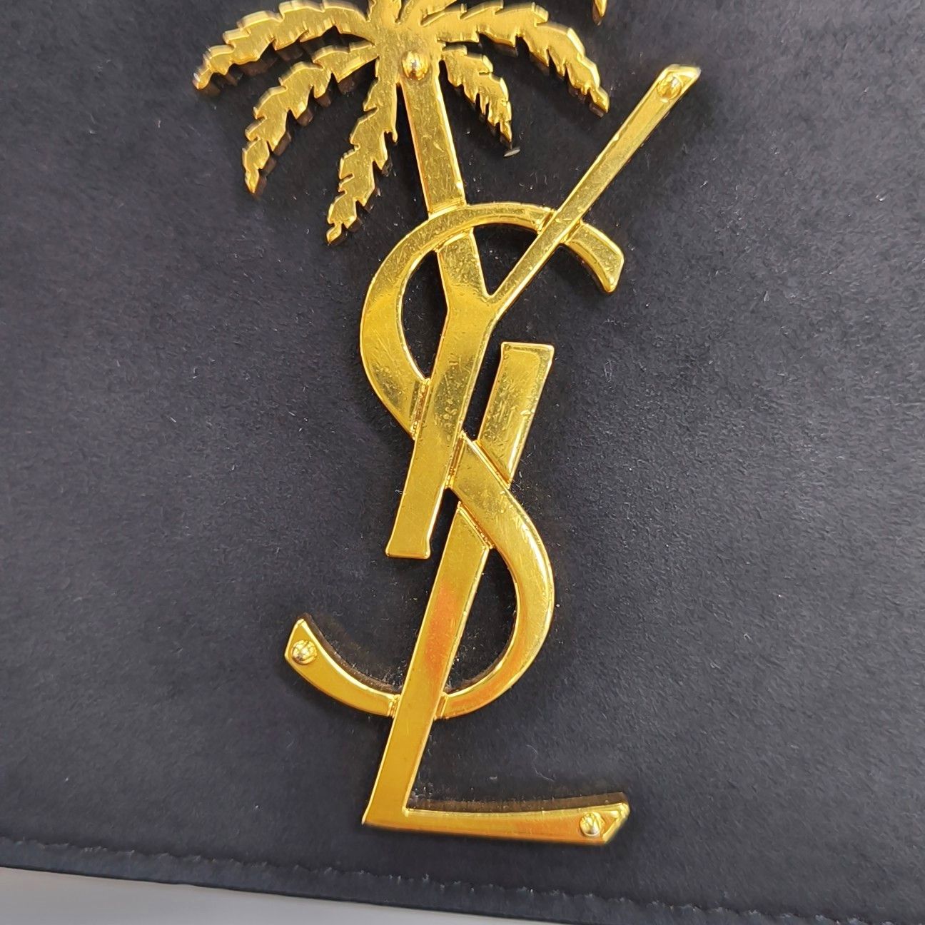 Saint Laurent Paris Saint Laurent Kate Palm Suede Shoulder Bag Size ONE SIZE - 10 Thumbnail