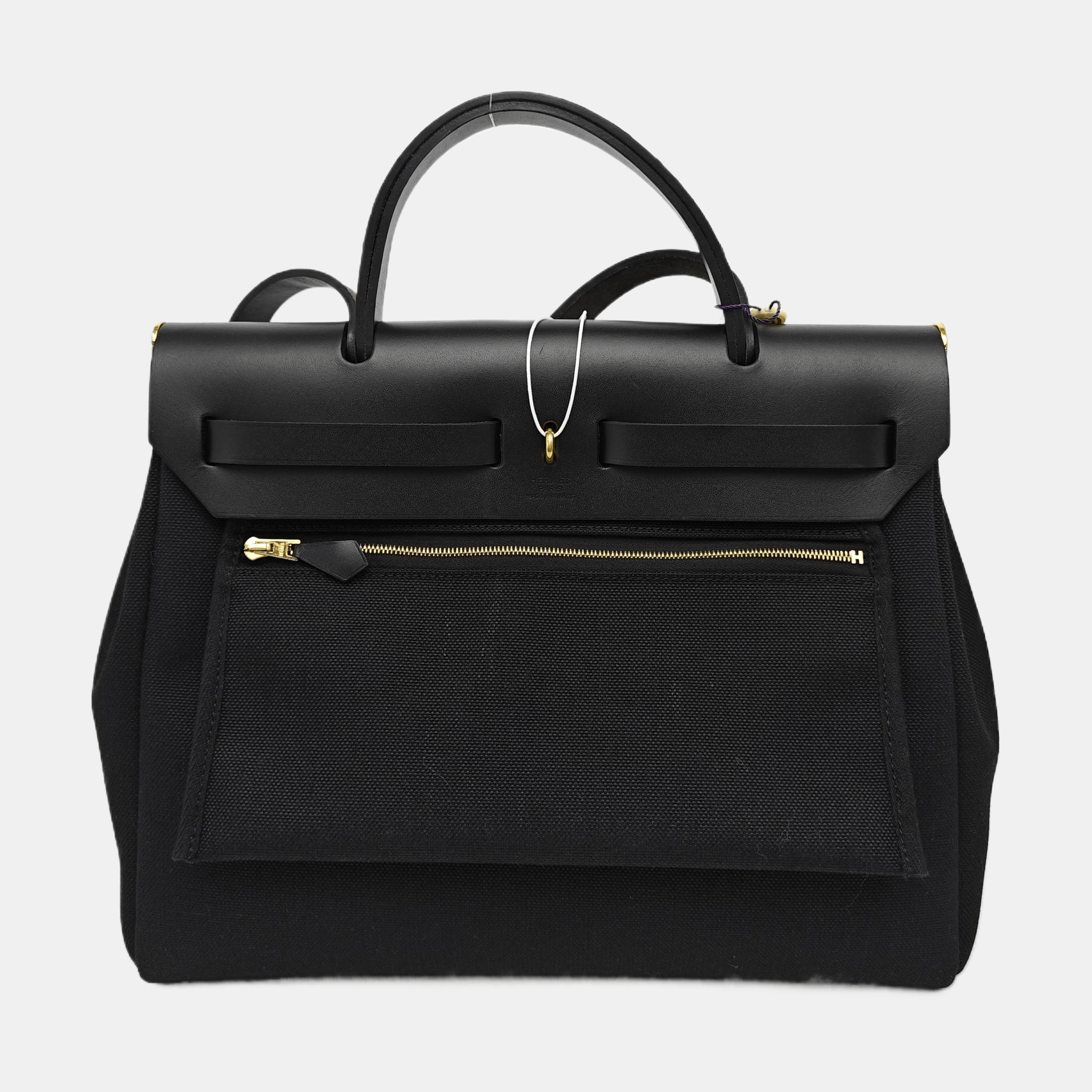 Hermes HERMÈS Herbag 31 Black Canvas Handle Bag Size ONE SIZE - 5 Thumbnail