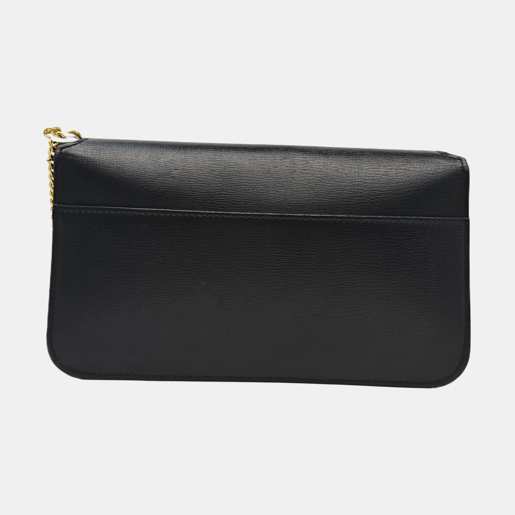 Saint Laurent Paris Saint Laurent Monogram Leather Shoulder Bag Black Size ONE SIZE - 4 Thumbnail