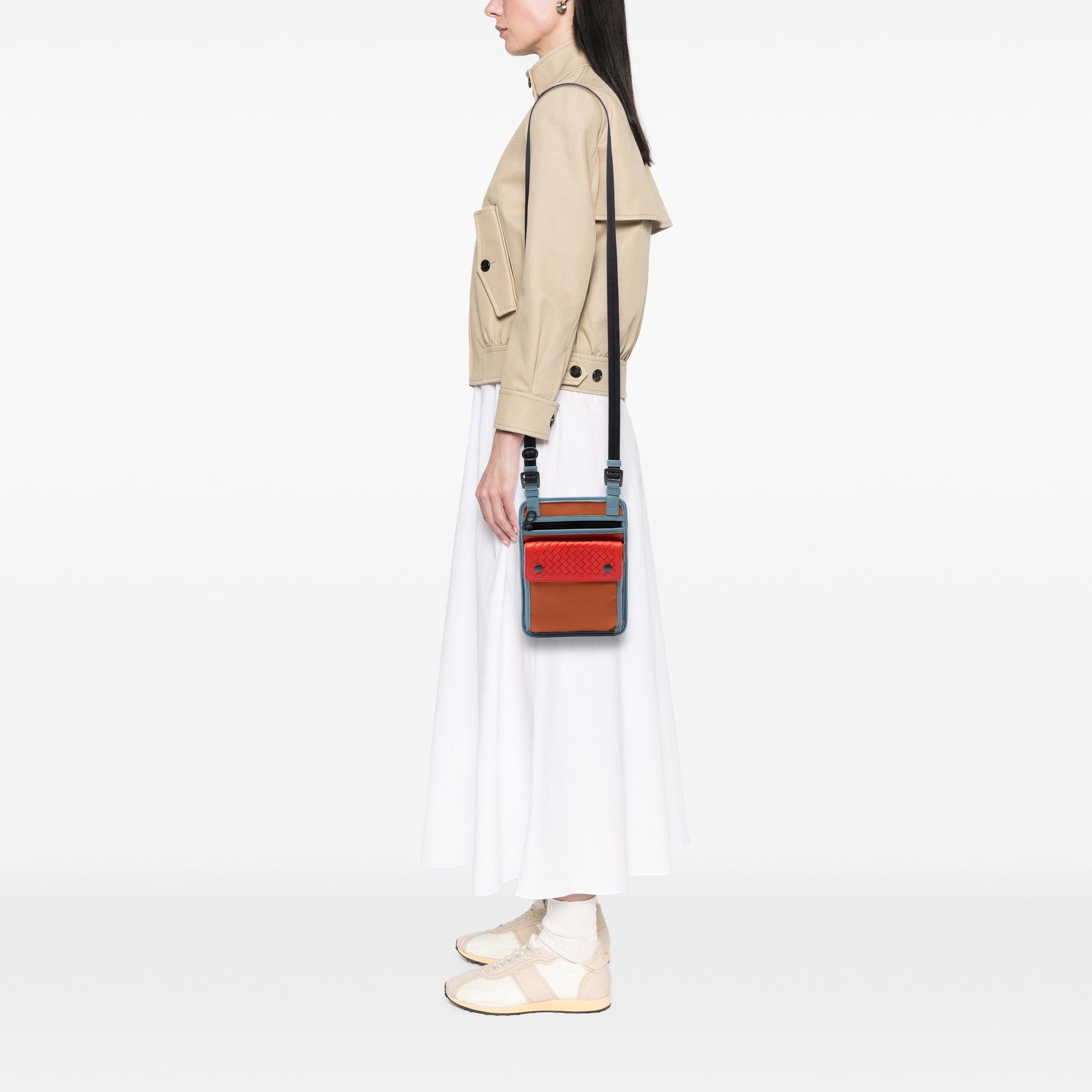 Bottega Veneta Nappa Intrecciato Trimmed Nylon High Tech Crossbody Size ONE SIZE - 6 Thumbnail