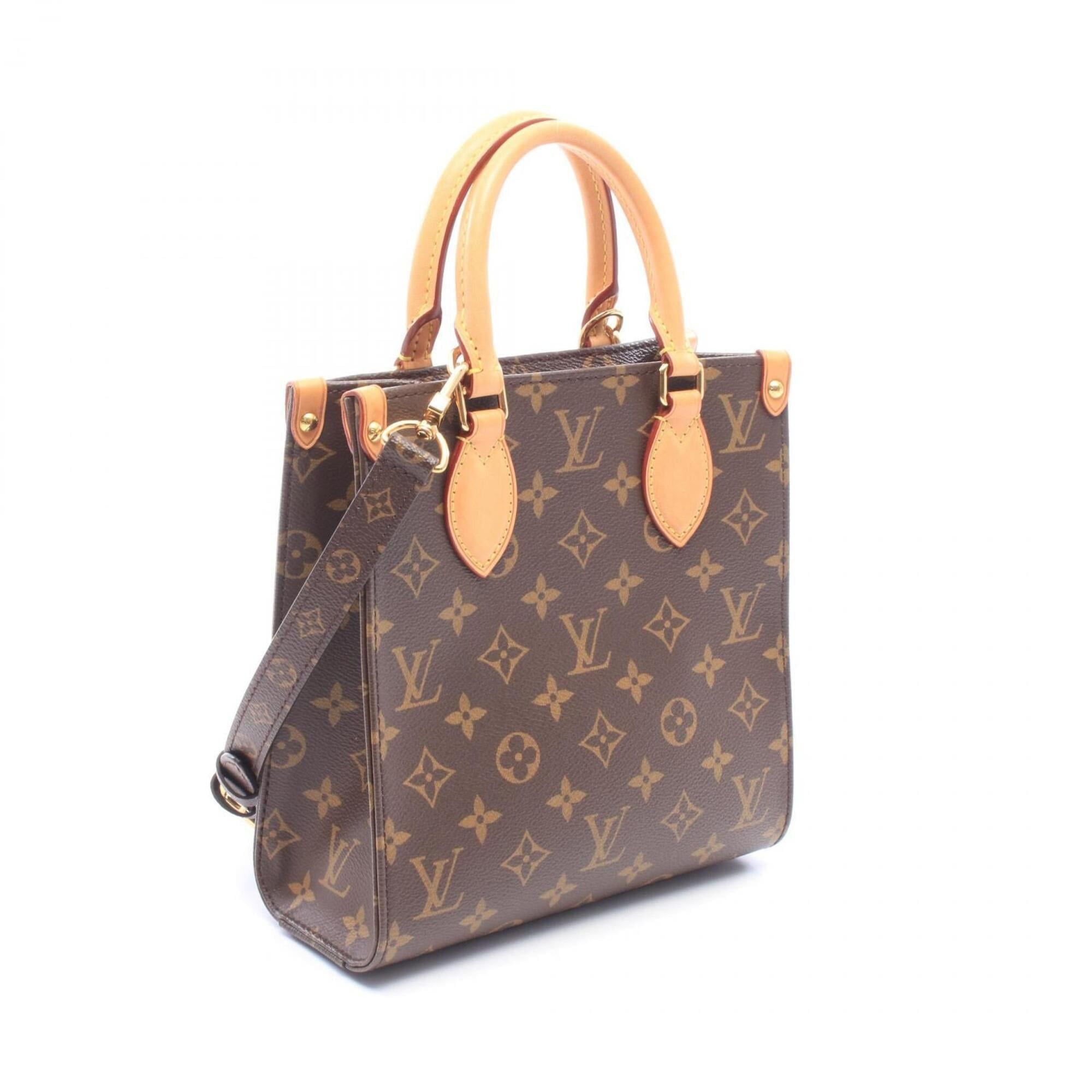 Louis Vuitton Louis Vuitton Sac Plat BB Monogram 2-Way Handbag, Coated Canvas Leather, Women's, Brown, M46265 Size ONE SIZE - 2 Thumbnail