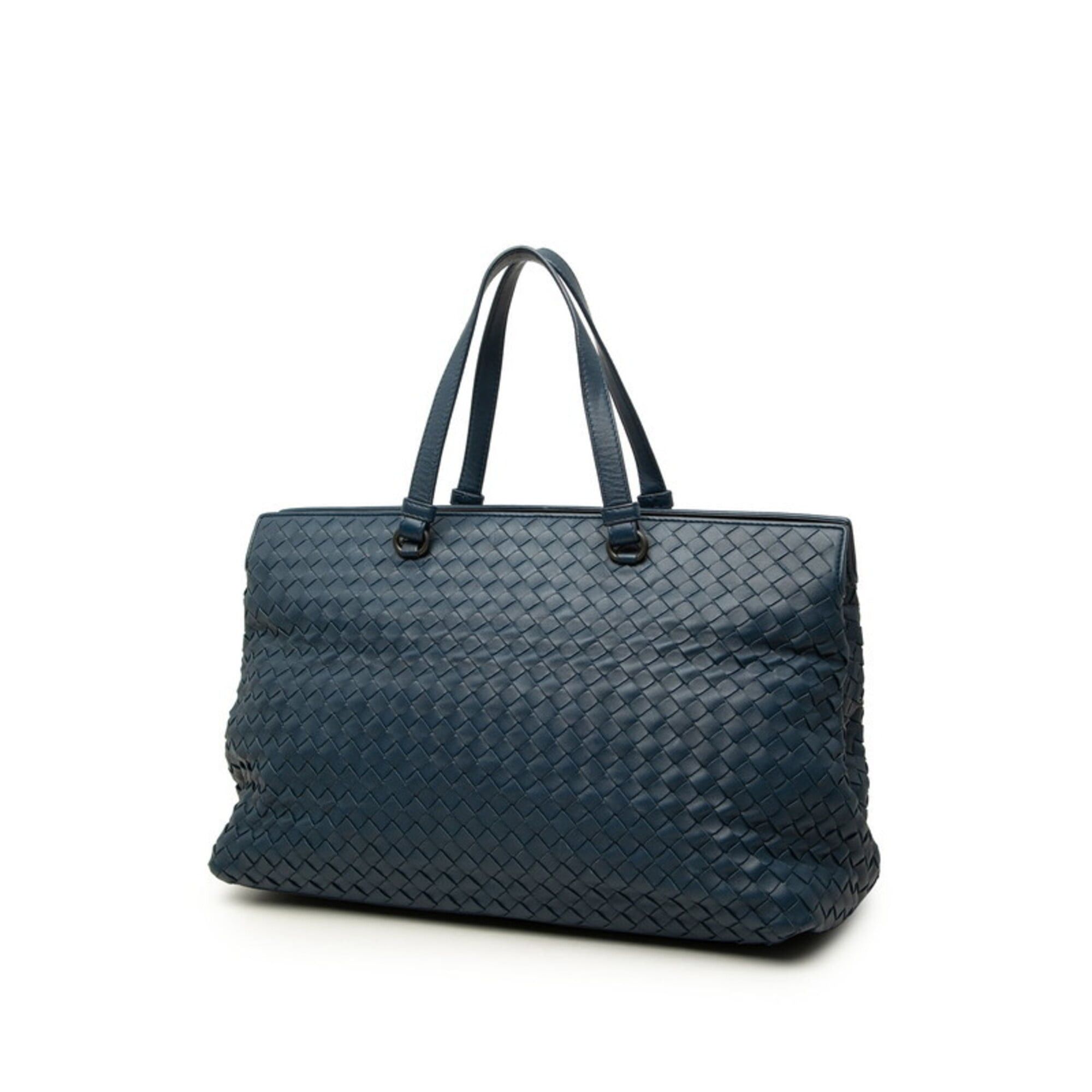 Bottega Veneta Bottega Veneta Intrecciato Tote Bag Shoulder 2-Way Navy Leather Women's BOTTEGAVENETA Size ONE SIZE - 2 Thumbnail