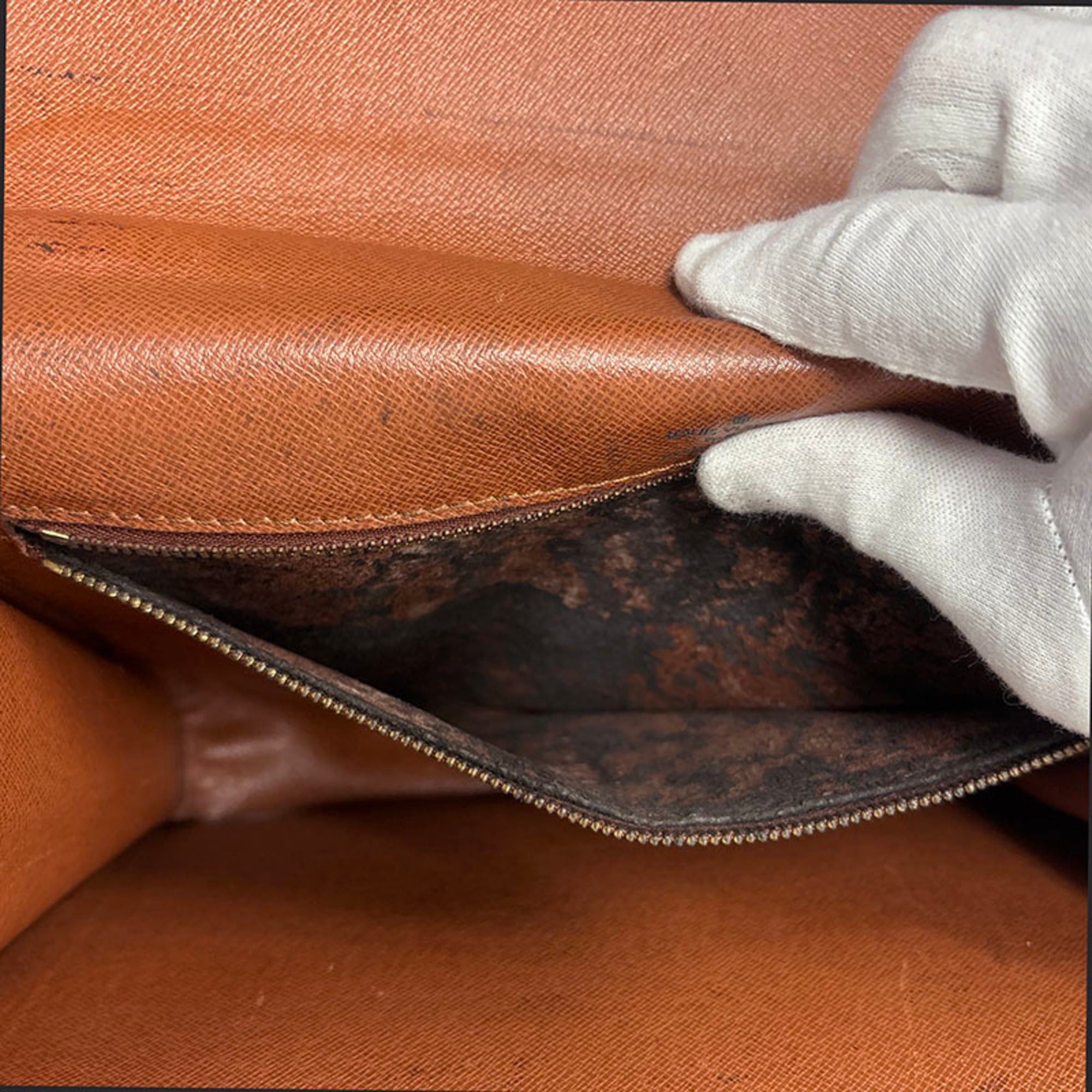 Louis Vuitton Louis Vuitton Monogram Monceau Handbag Shoulder Bag 2WAY M51185 Brown Leather Women's LOUIS VUITTON Size ONE SIZE - 9 Thumbnail
