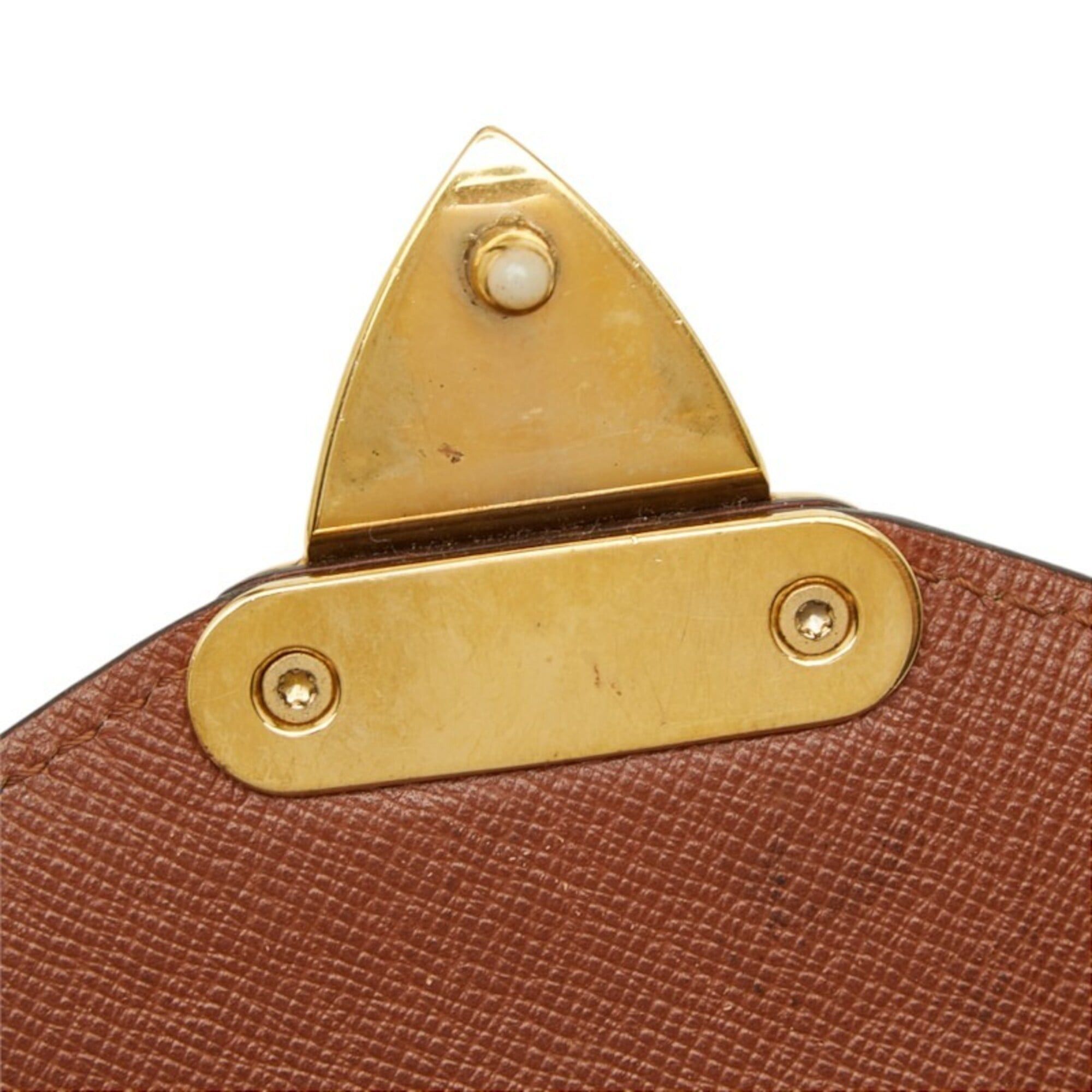 Louis Vuitton Louis Vuitton Monogram Monceau Handbag Shoulder Bag 2WAY M51185 Brown Leather Women's LOUIS VUITTON Size ONE SIZE - 6 Thumbnail