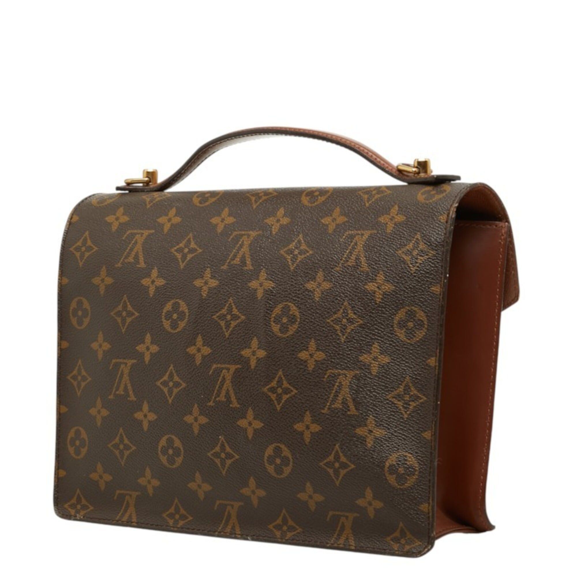 Louis Vuitton Louis Vuitton Monogram Monceau Handbag Shoulder Bag 2WAY M51185 Brown Leather Women's LOUIS VUITTON Size ONE SIZE - 2 Thumbnail