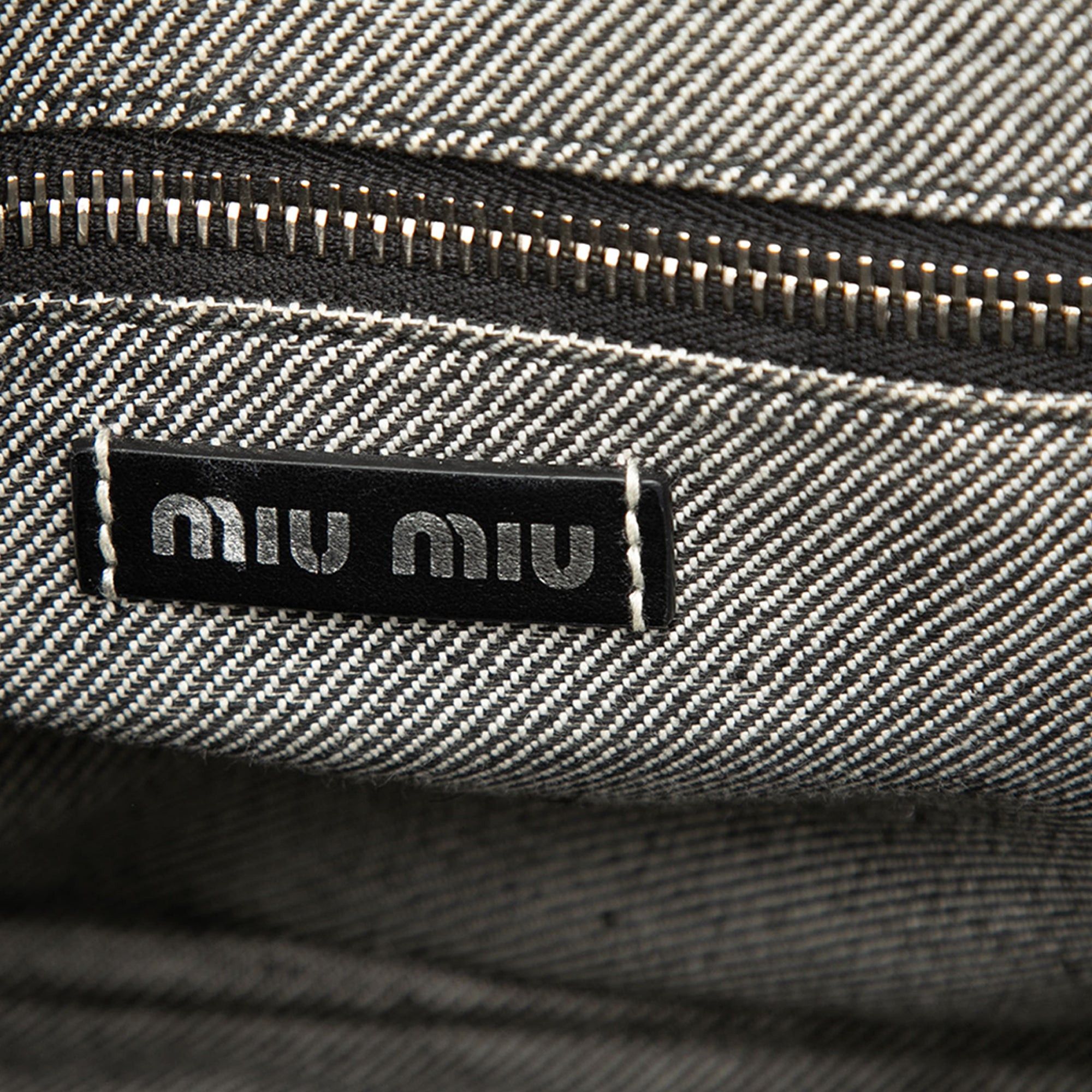 Miu Miu Denim Logo Satchel Size ONE SIZE - 5 Thumbnail