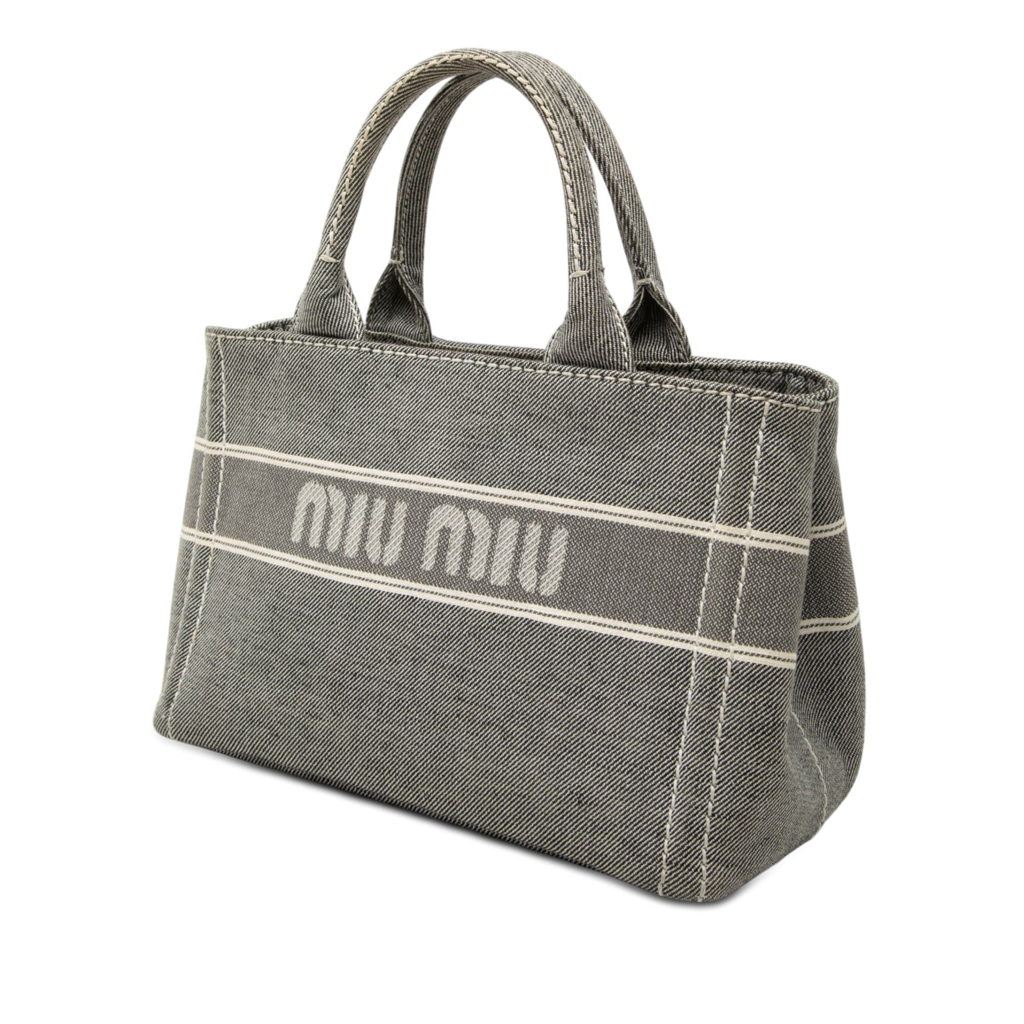 Miu Miu Denim Logo Satchel Size ONE SIZE - 2 Thumbnail