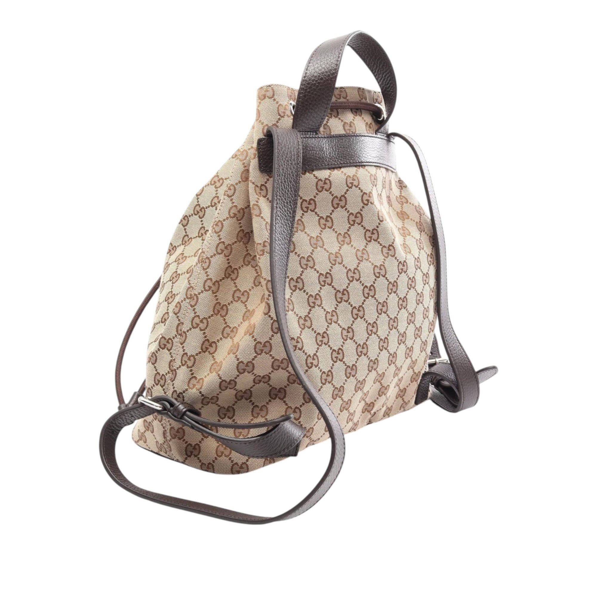 Gucci GG Canvas Drawstring Backpack Size ONE SIZE - 2 Thumbnail