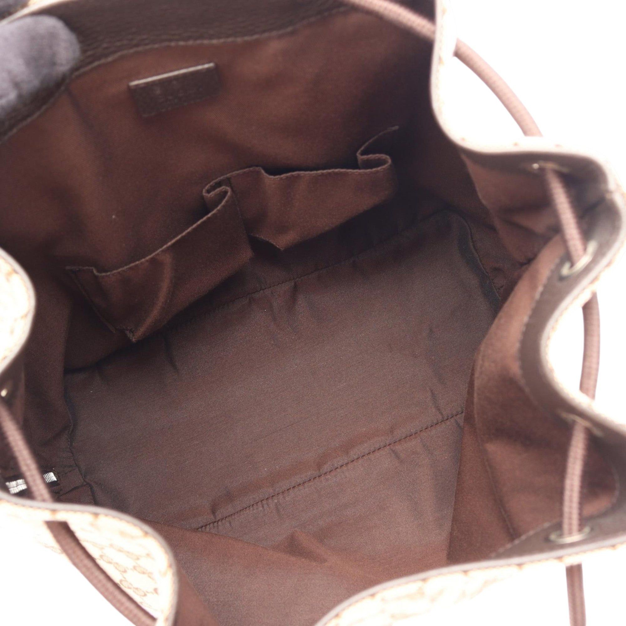 Gucci GG Canvas Drawstring Backpack Size ONE SIZE - 3 Thumbnail