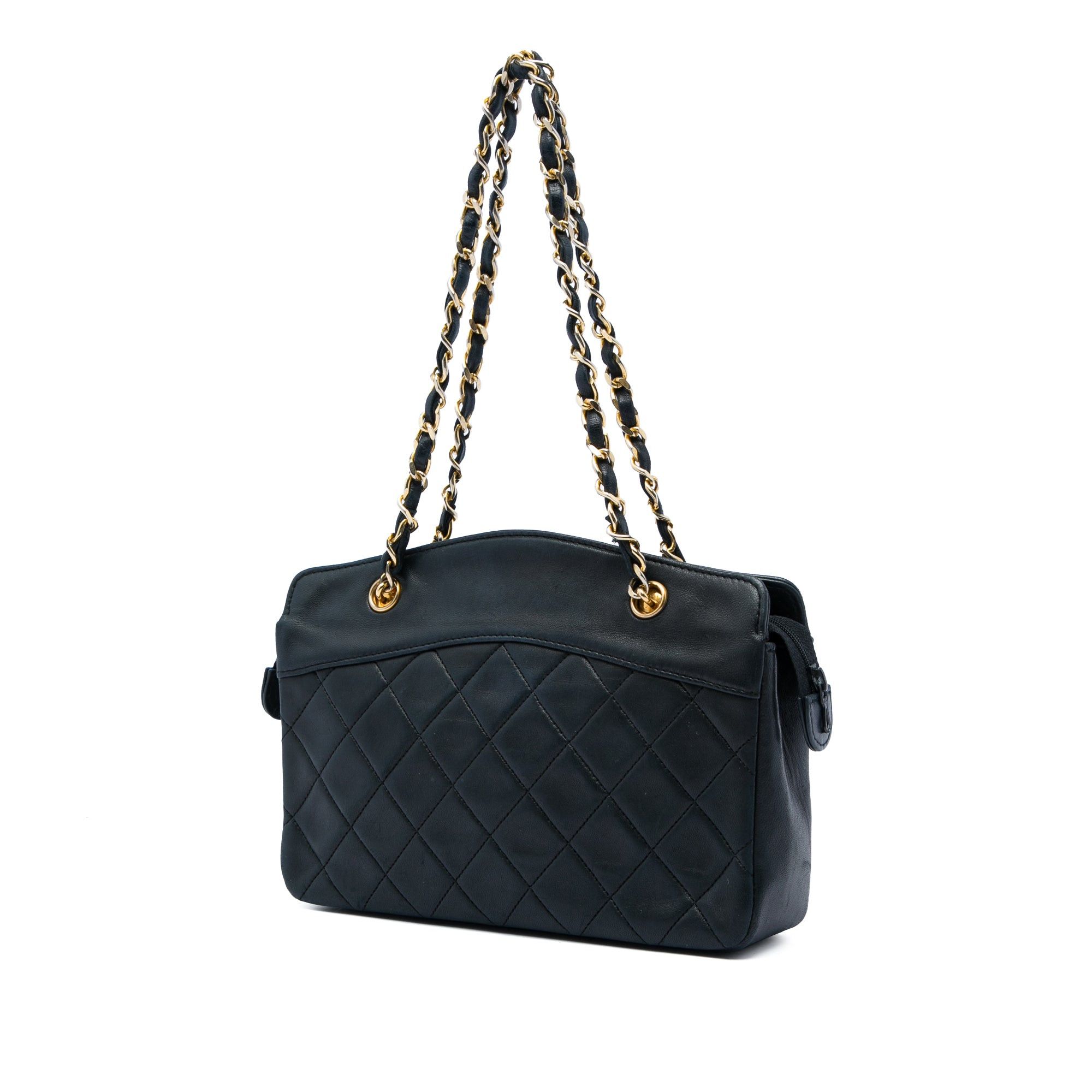 Chanel CC Quilted Lambskin Zip Handbag Size ONE SIZE - 2 Thumbnail